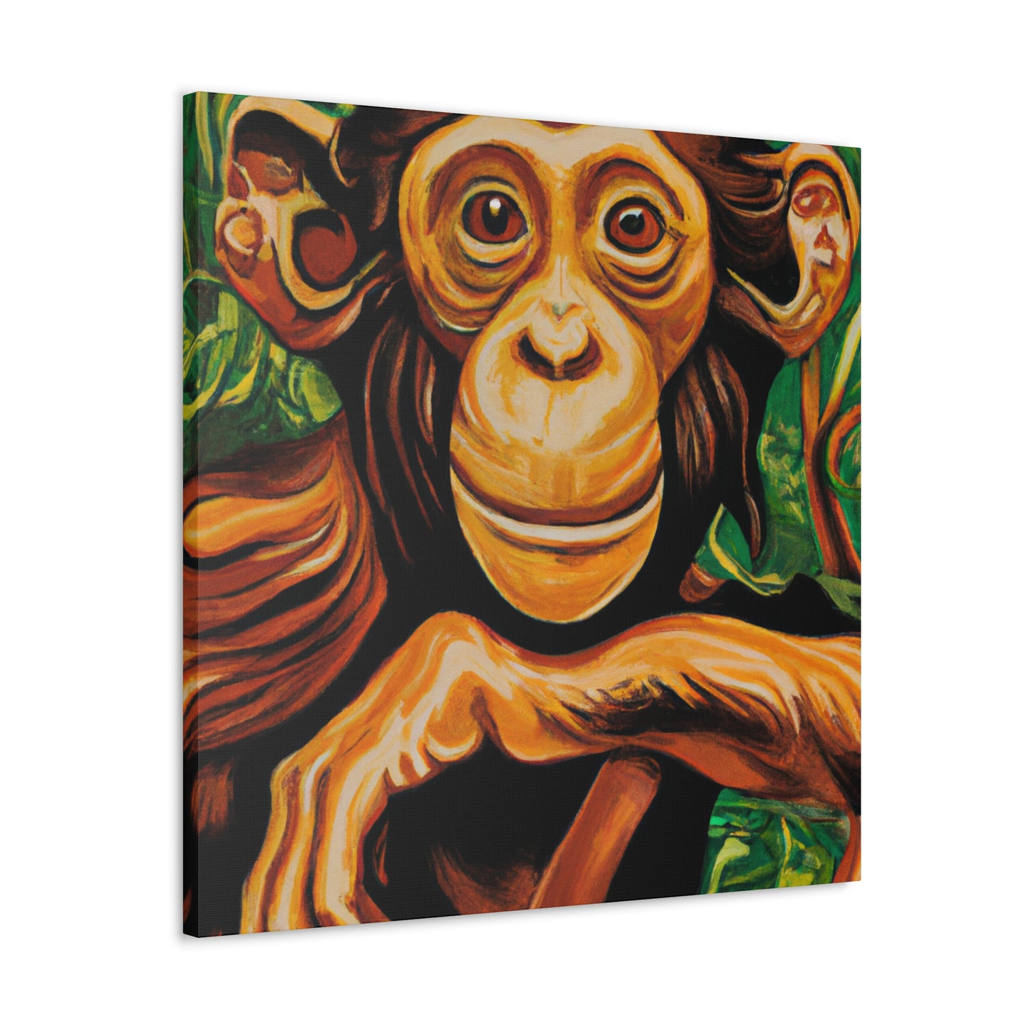 "A Chimpanzee's Dreamland" - Canvas