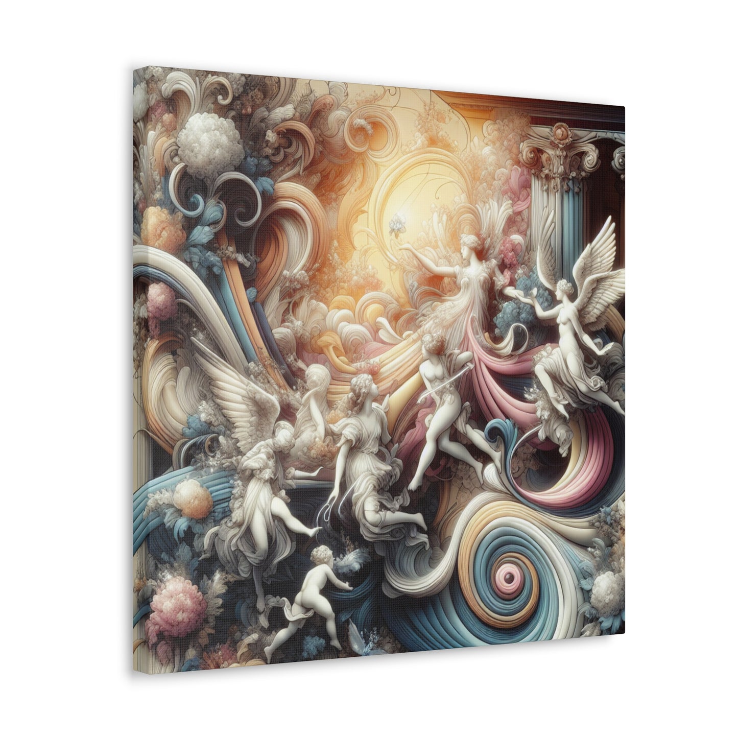 Whimsical Dance of Elegance - Canvas