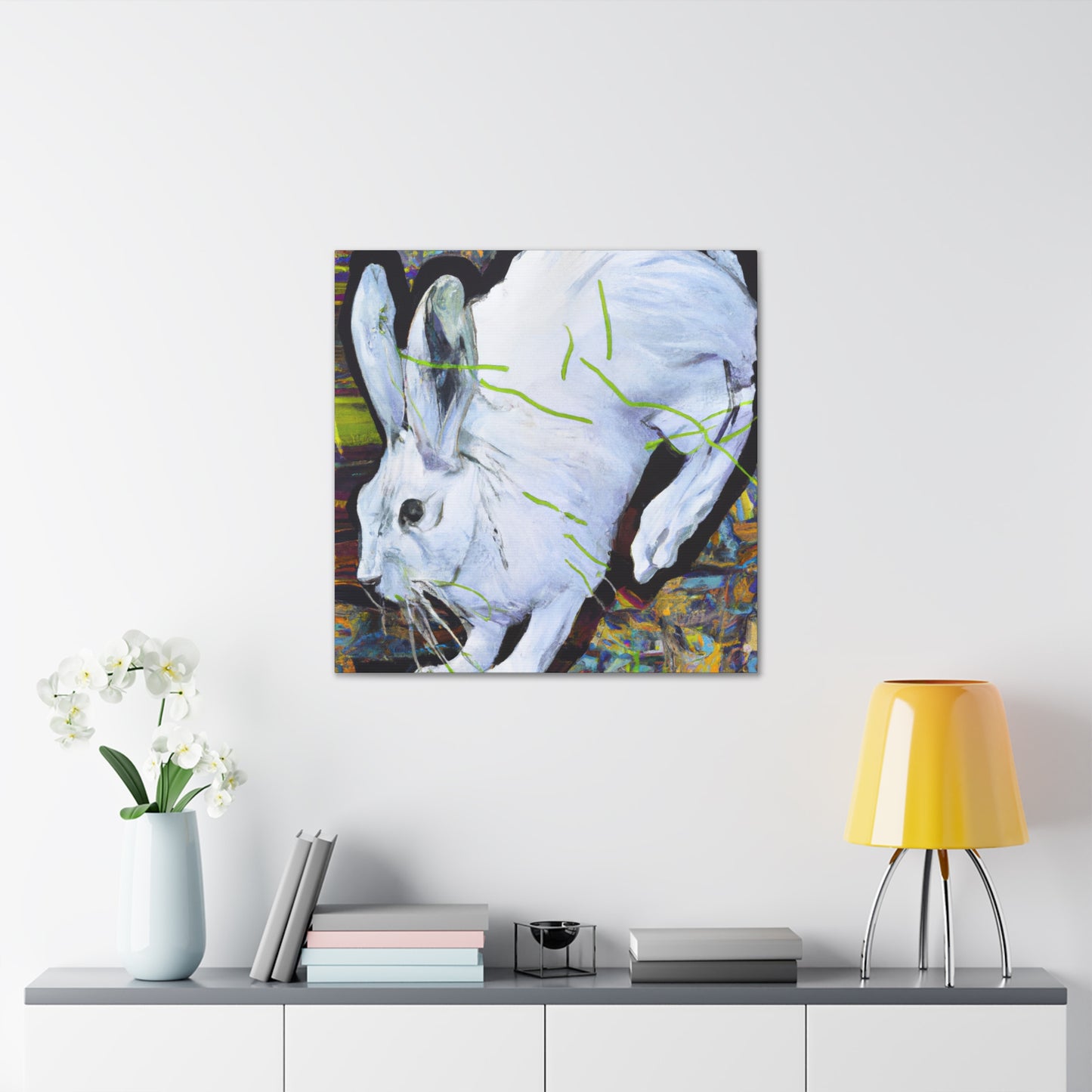 "Arctic Hare in Snow" - Canvas