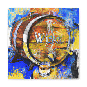 Whiskey Barrel Reflection - Canvas