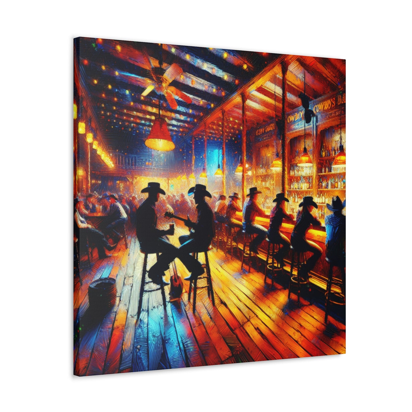 Wild West Saloon Nights - Canvas