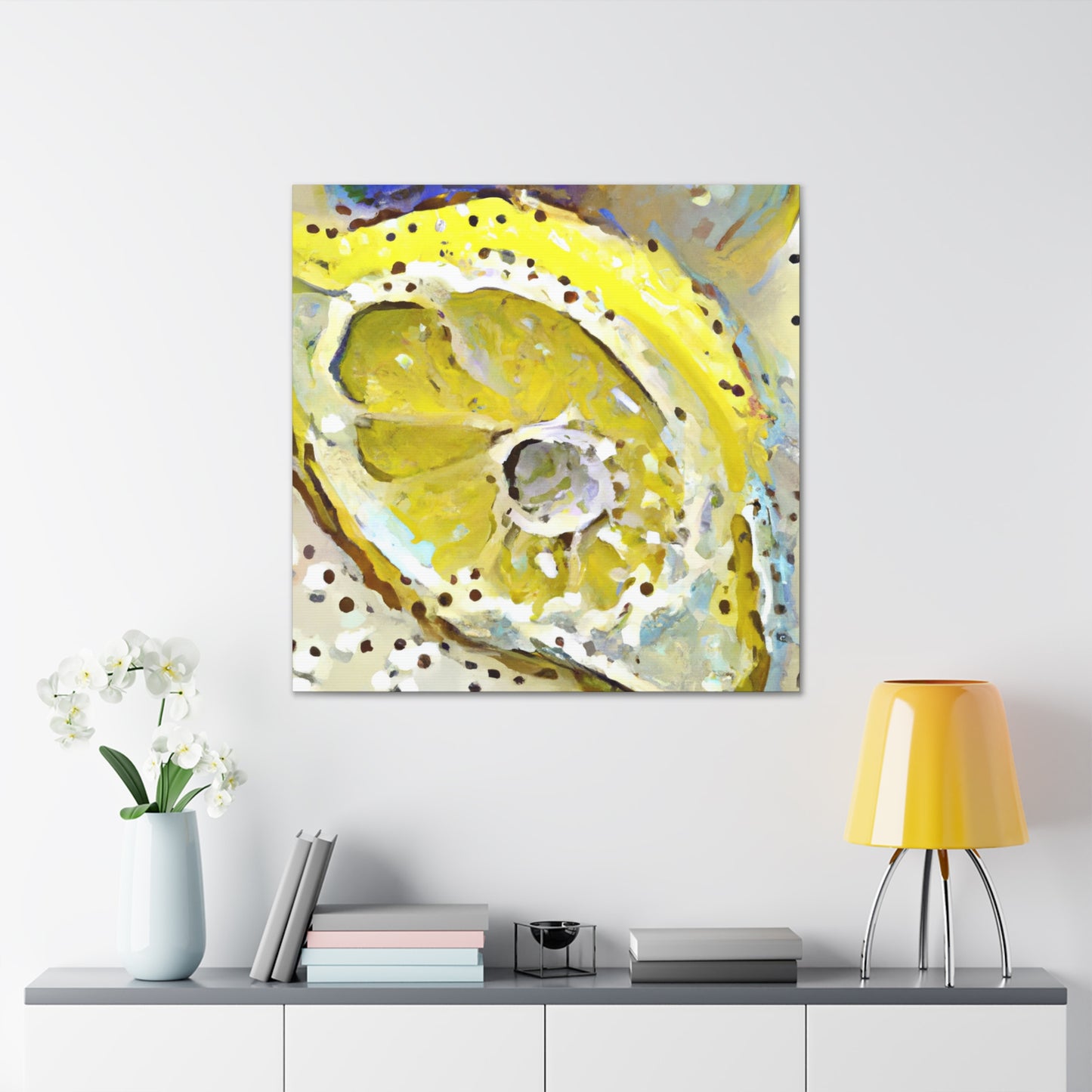 Lemon Zen Abstraction - Canvas