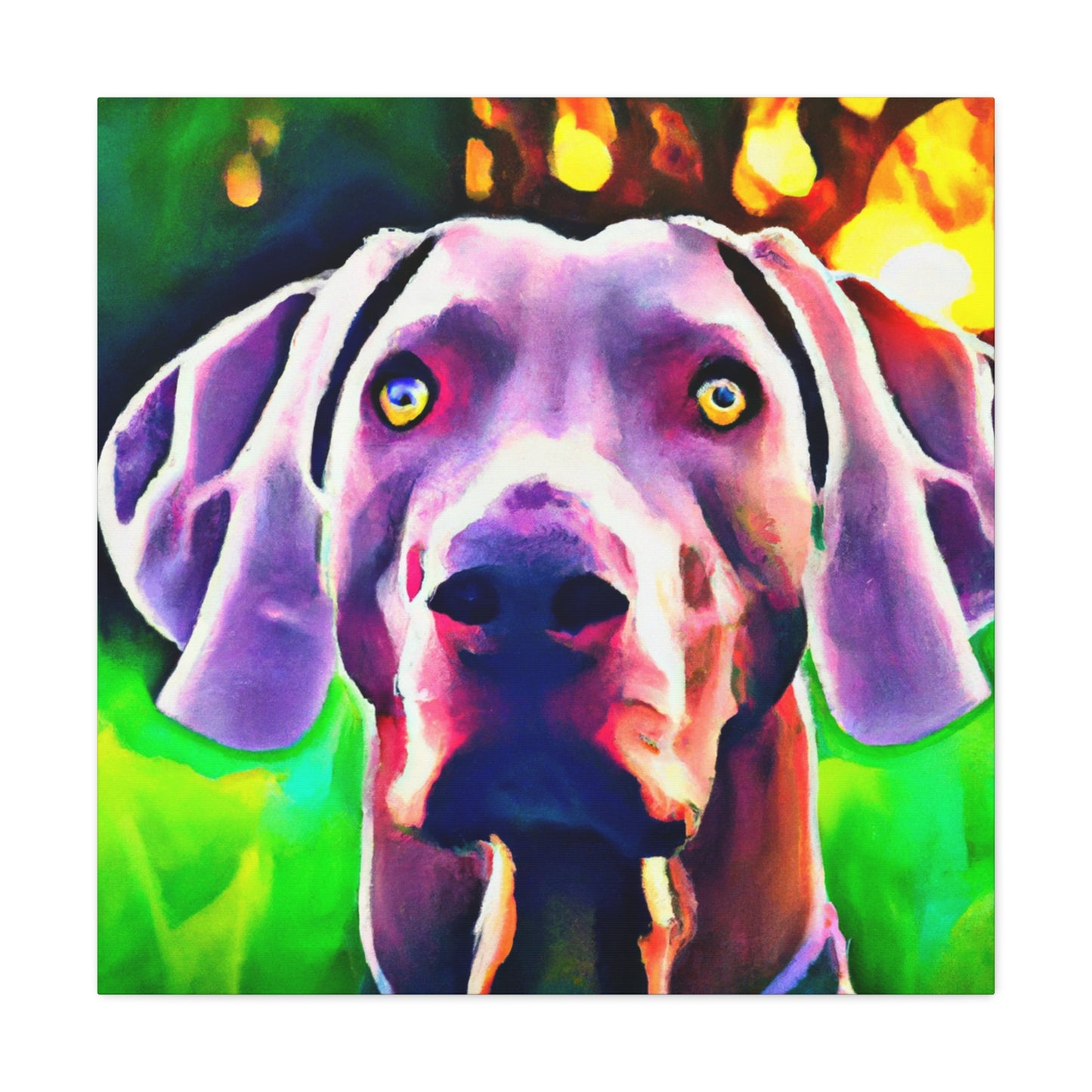 Weimaraner Wonderland - Canvas