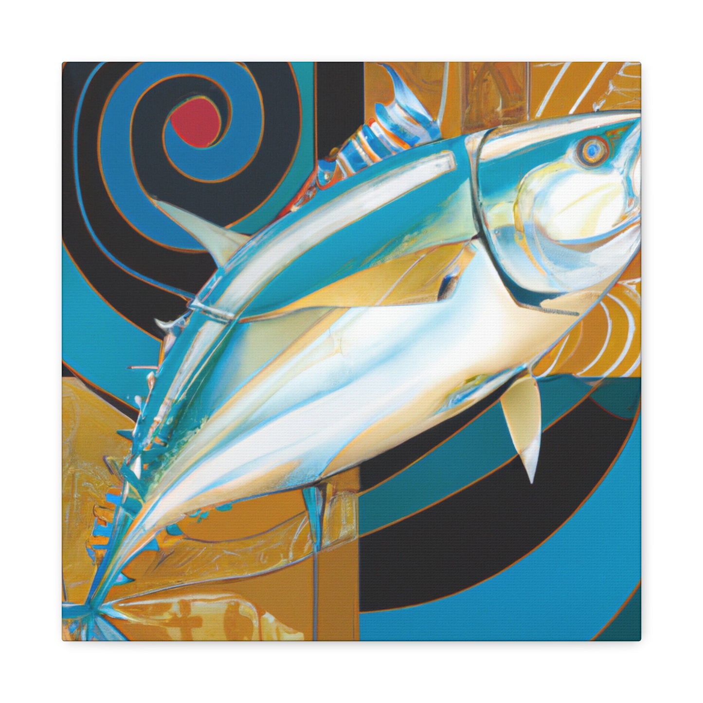 "Tuna Fish Art Deco". - Canvas