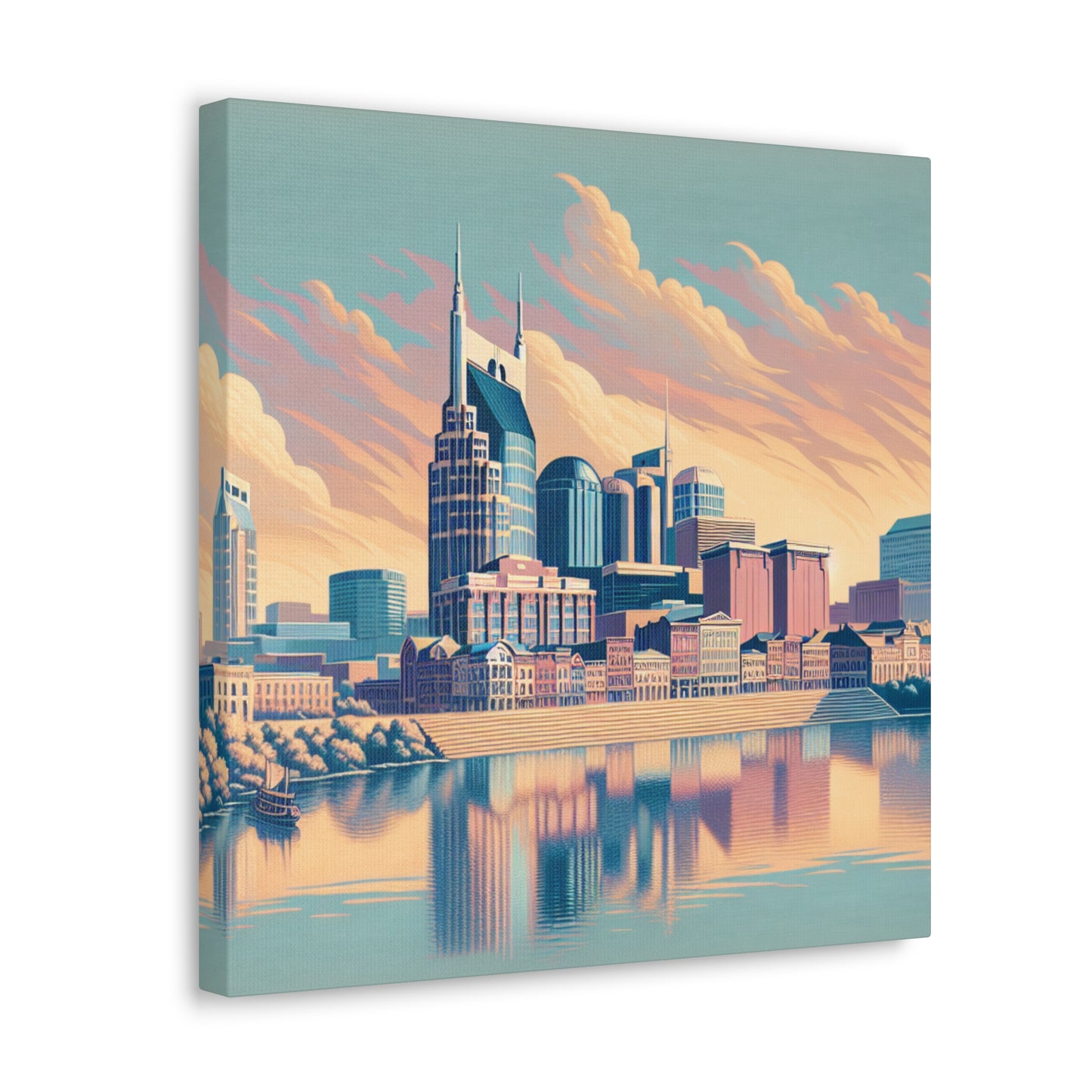 "Nashville's Melodic Elegance" - Canvas