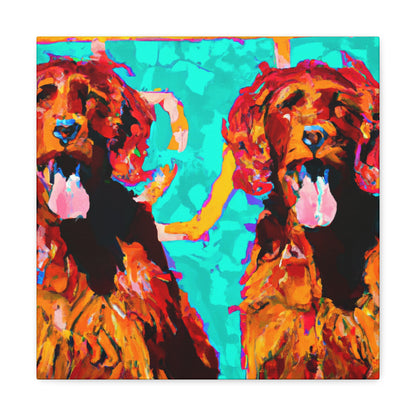 "Proud Irish Setter Portrait" - Canvas