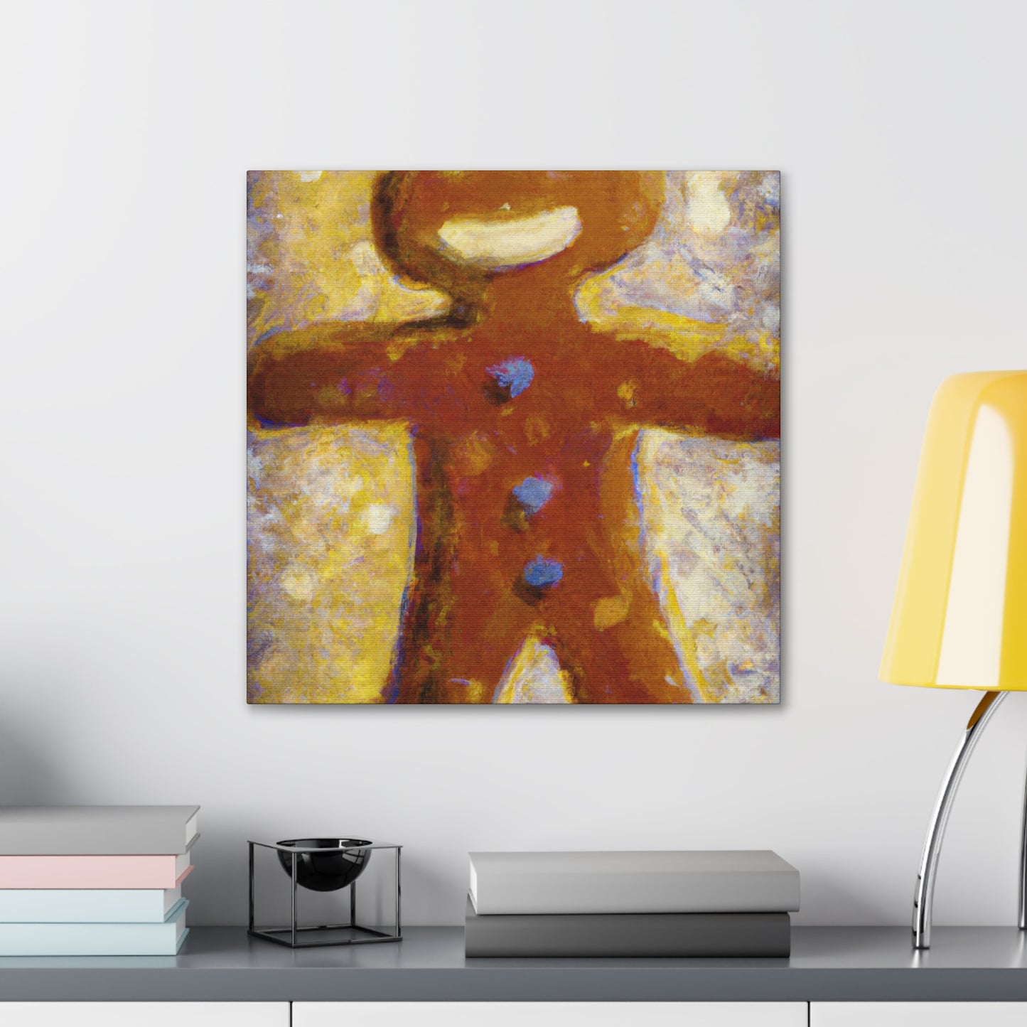 Gingerbread Man Dances - Canvas