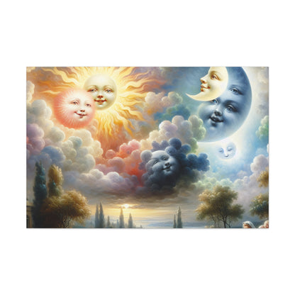 Gleaming Celestial Grins - Canvas