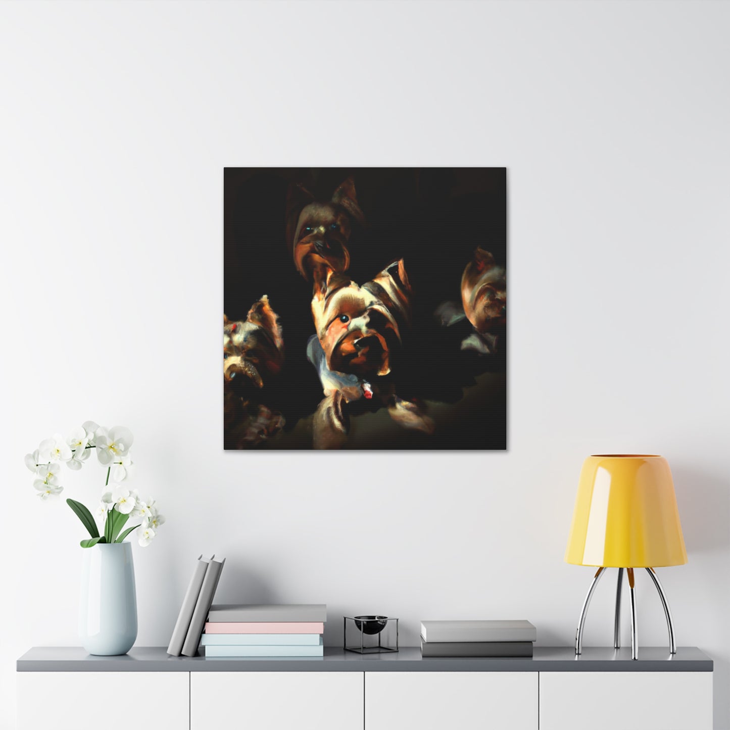 "Puppy in a Portal" - Canvas