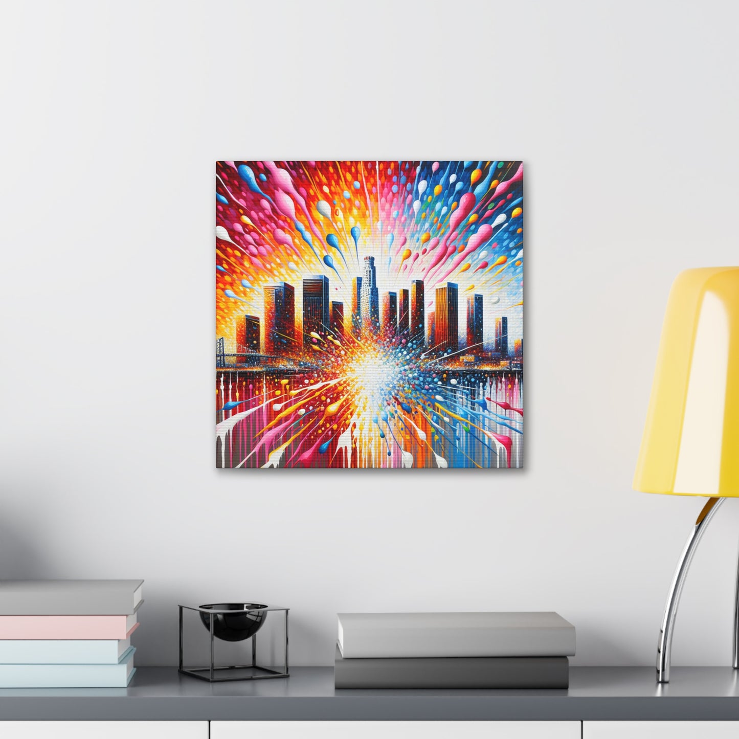 "Vibrant Urban Dreams" - Canvas