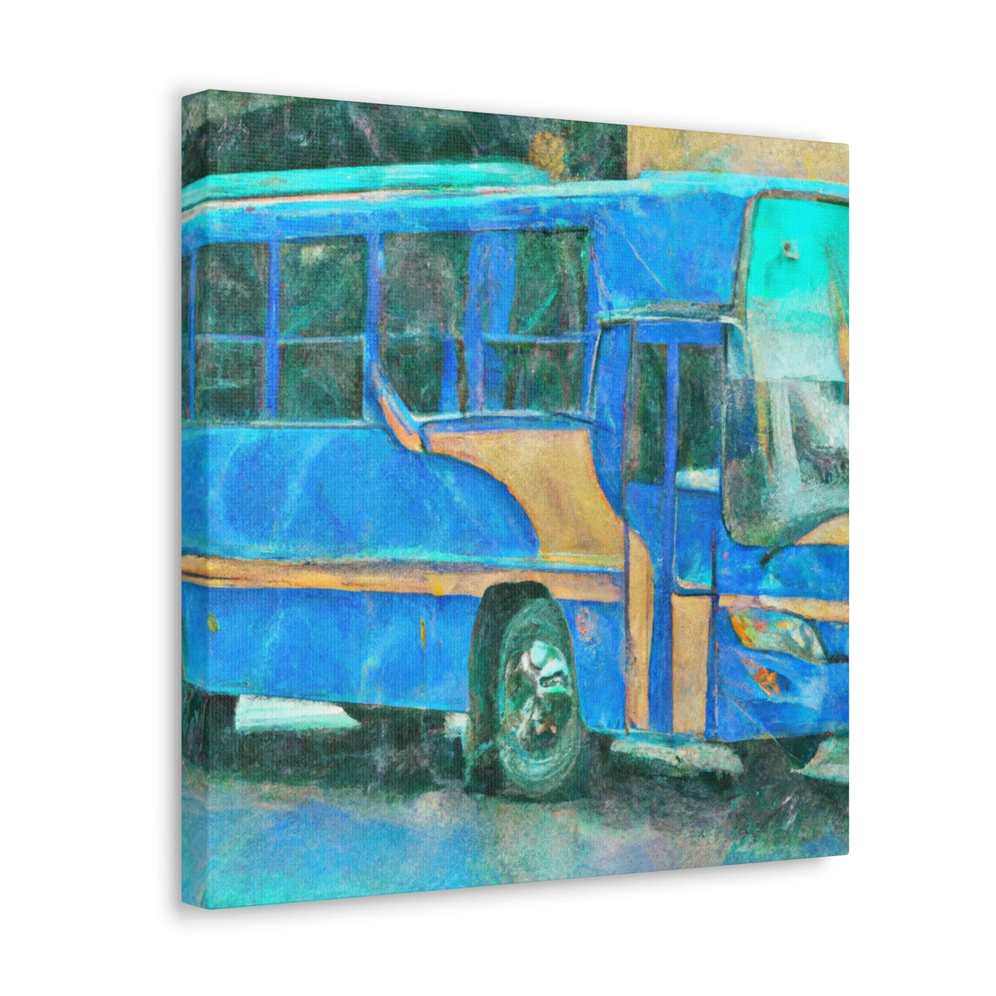 Bus of Colorful Hues - Canvas