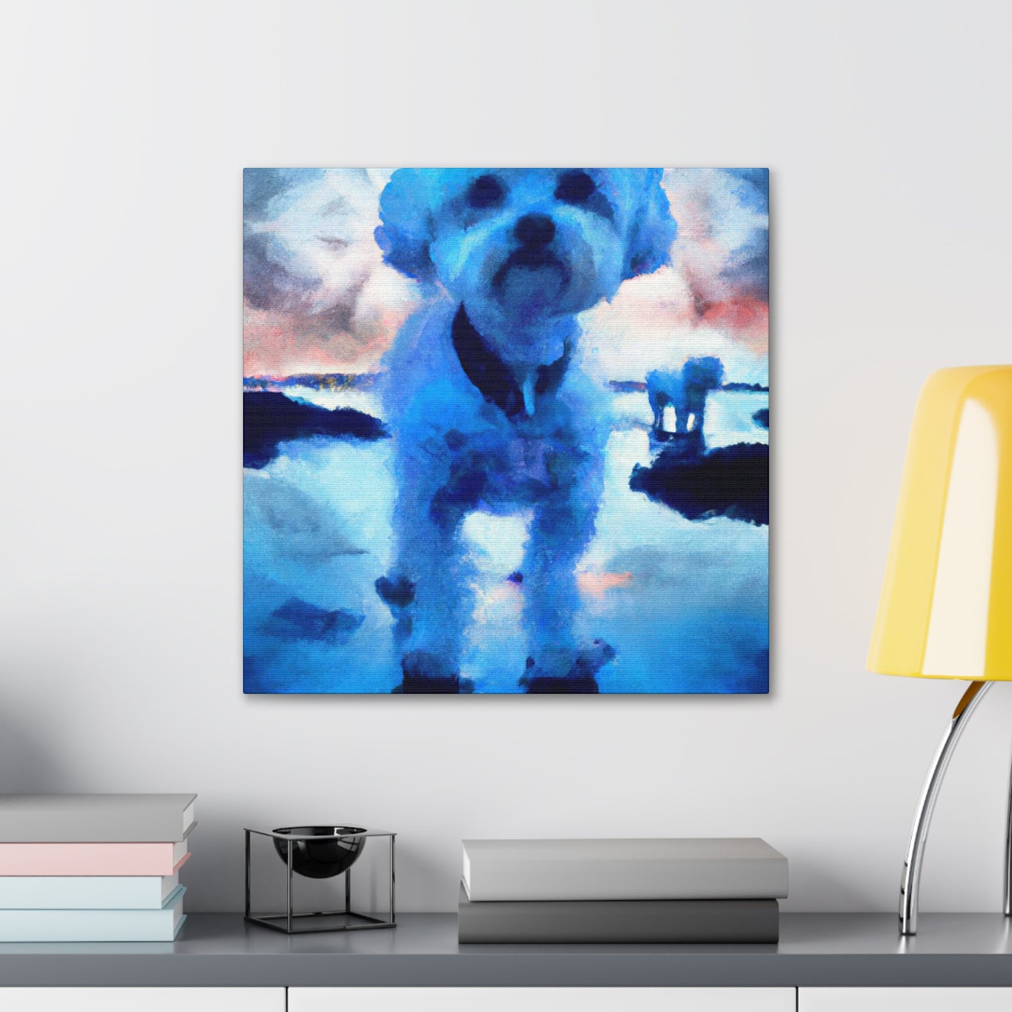 "Bichon Frise Bloom" - Canvas