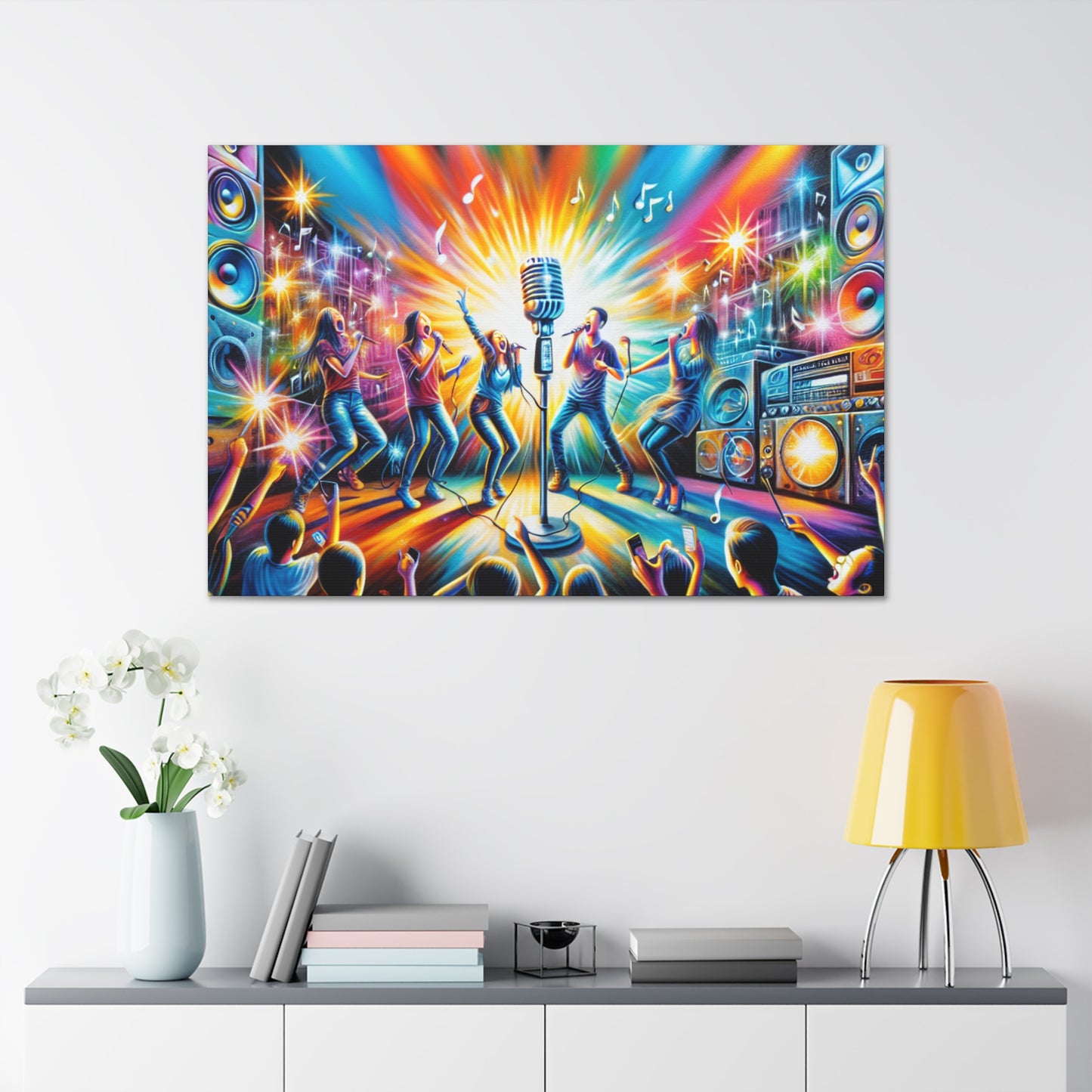 "Melodies of Urban Nights" - Canvas