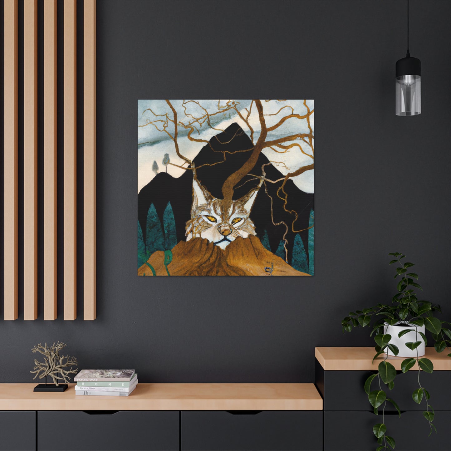 Lynx in Surrealism - Canvas