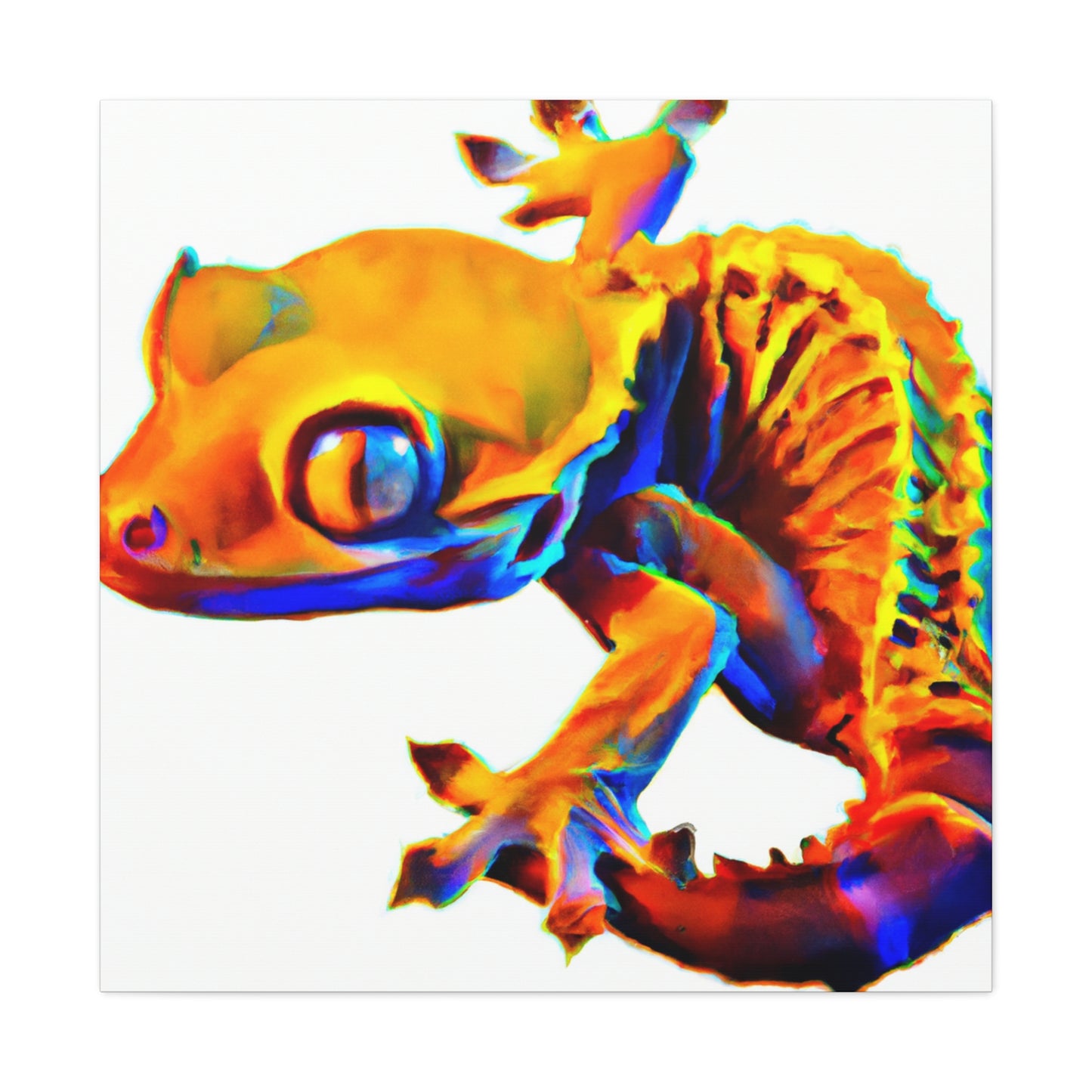 Crested Gecko Reflection - Canvas