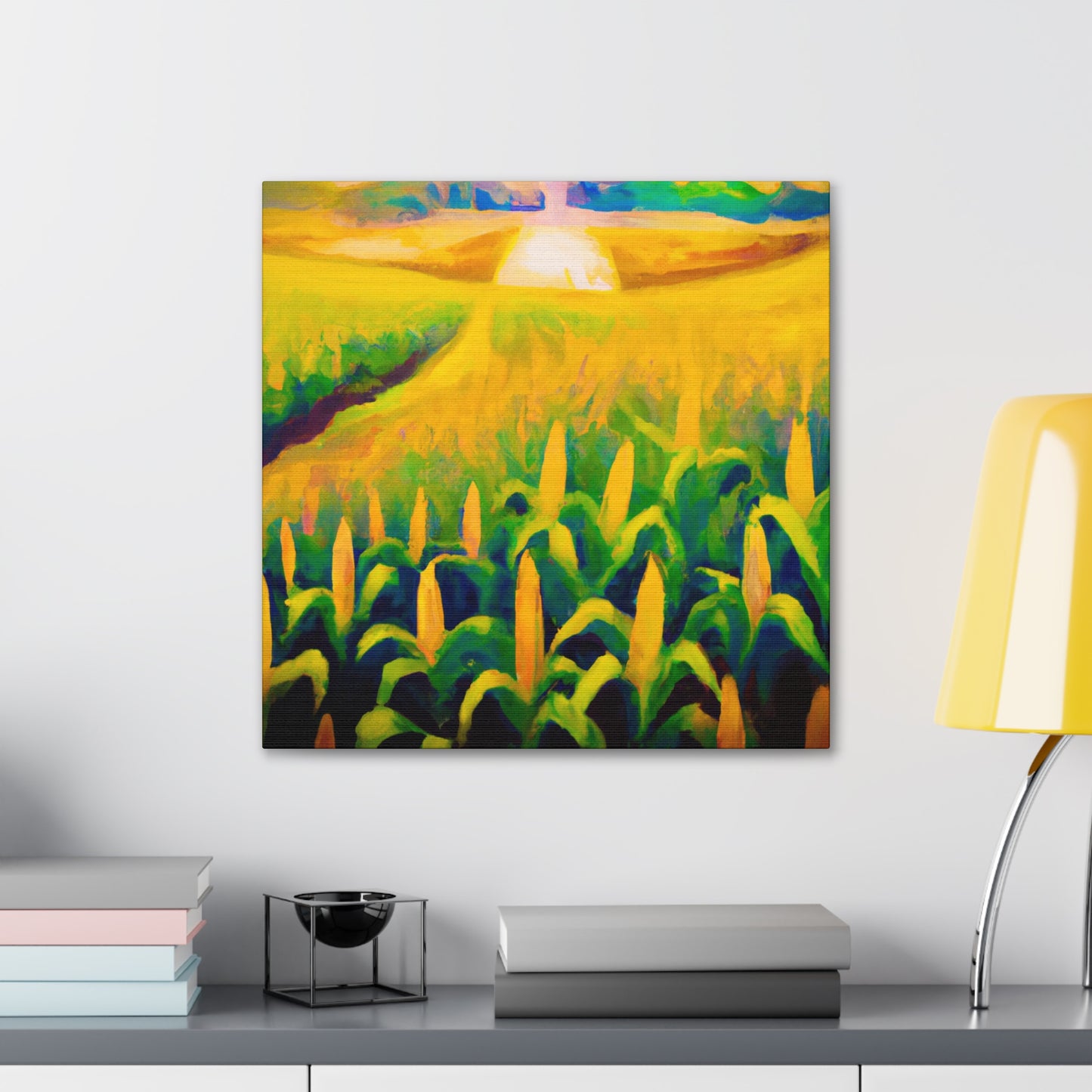 "Corn Field in Moonlight" - Canvas