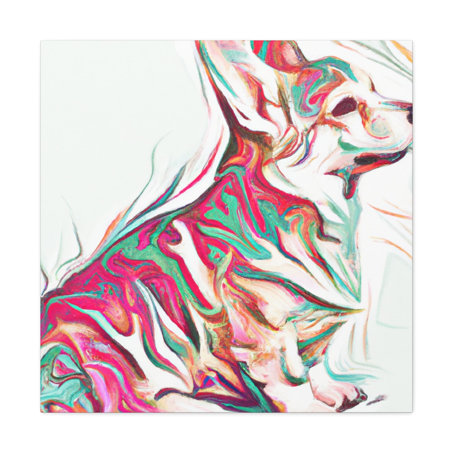 Corgi Playful Expression - Canvas