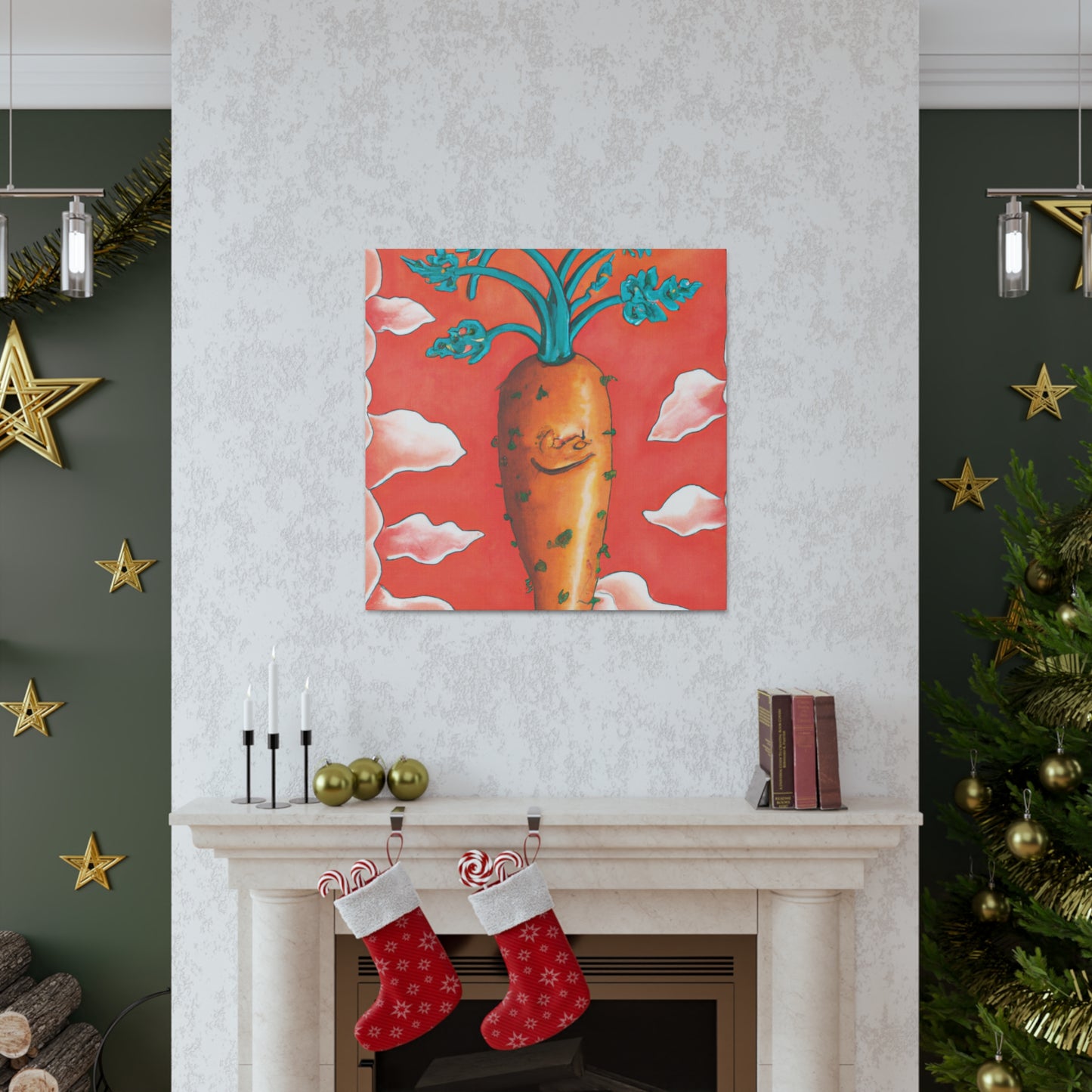 "Carrot in Rococo Style" - Canvas