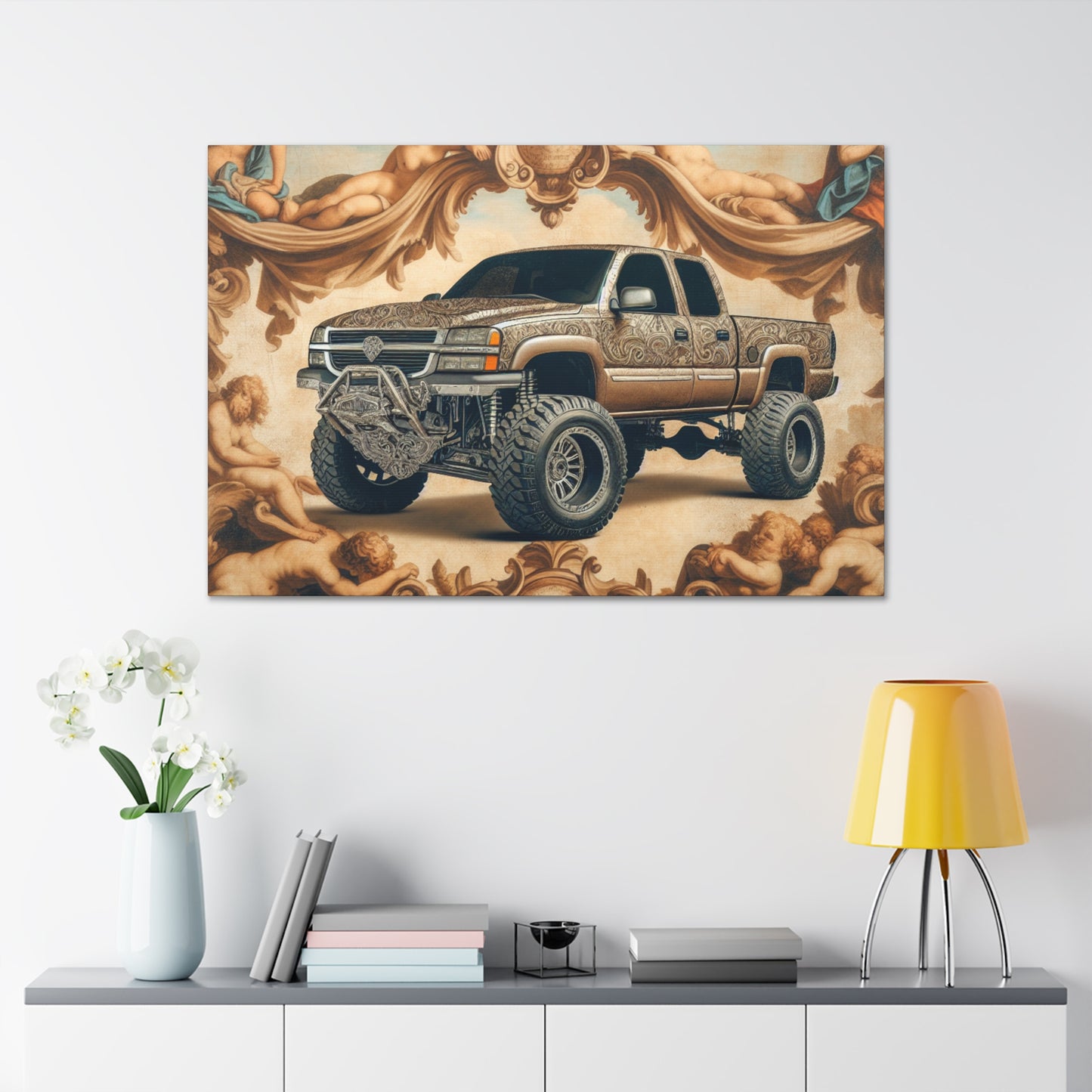 "Ornate Automobilia Elegance" - Canvas