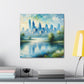 Urban Bliss in Motion - Canvas