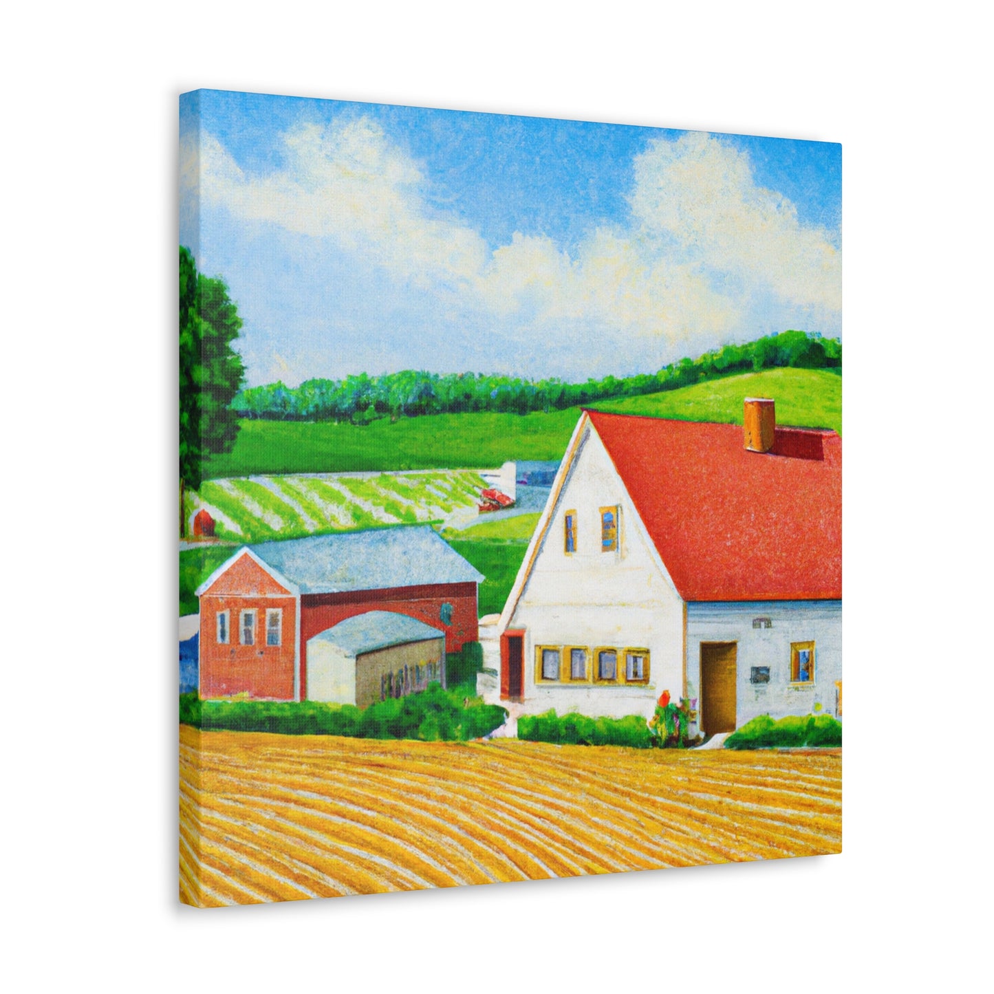 Farmhouse in Sunrise' - Canvas