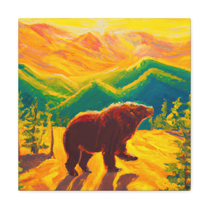 Bear in the Wilderness - Canvas