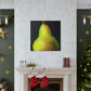 Pear in Metallic Gold - Canvas