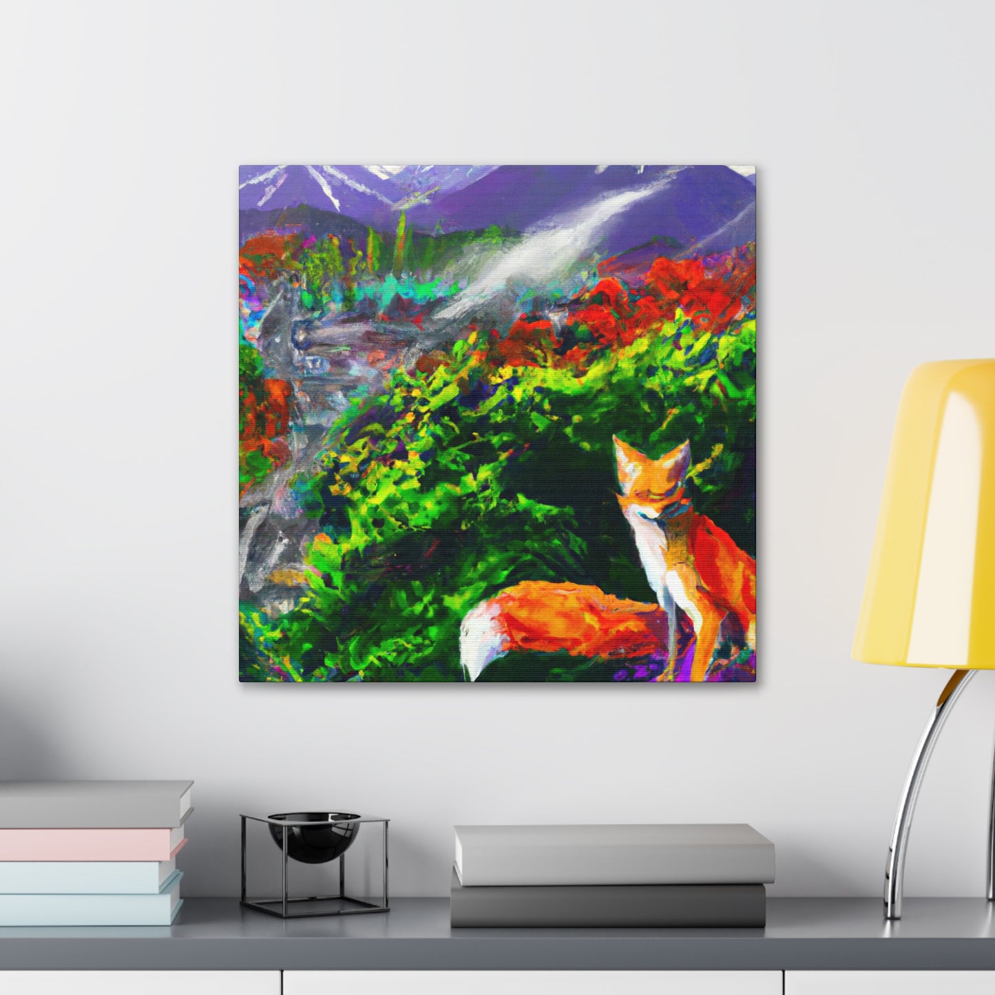 Foxy Midnight Sleep - Canvas