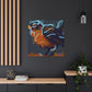 "American Robin, Ablaze" - Canvas