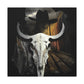 "Cow Skull Lone Survivor" - Canvas