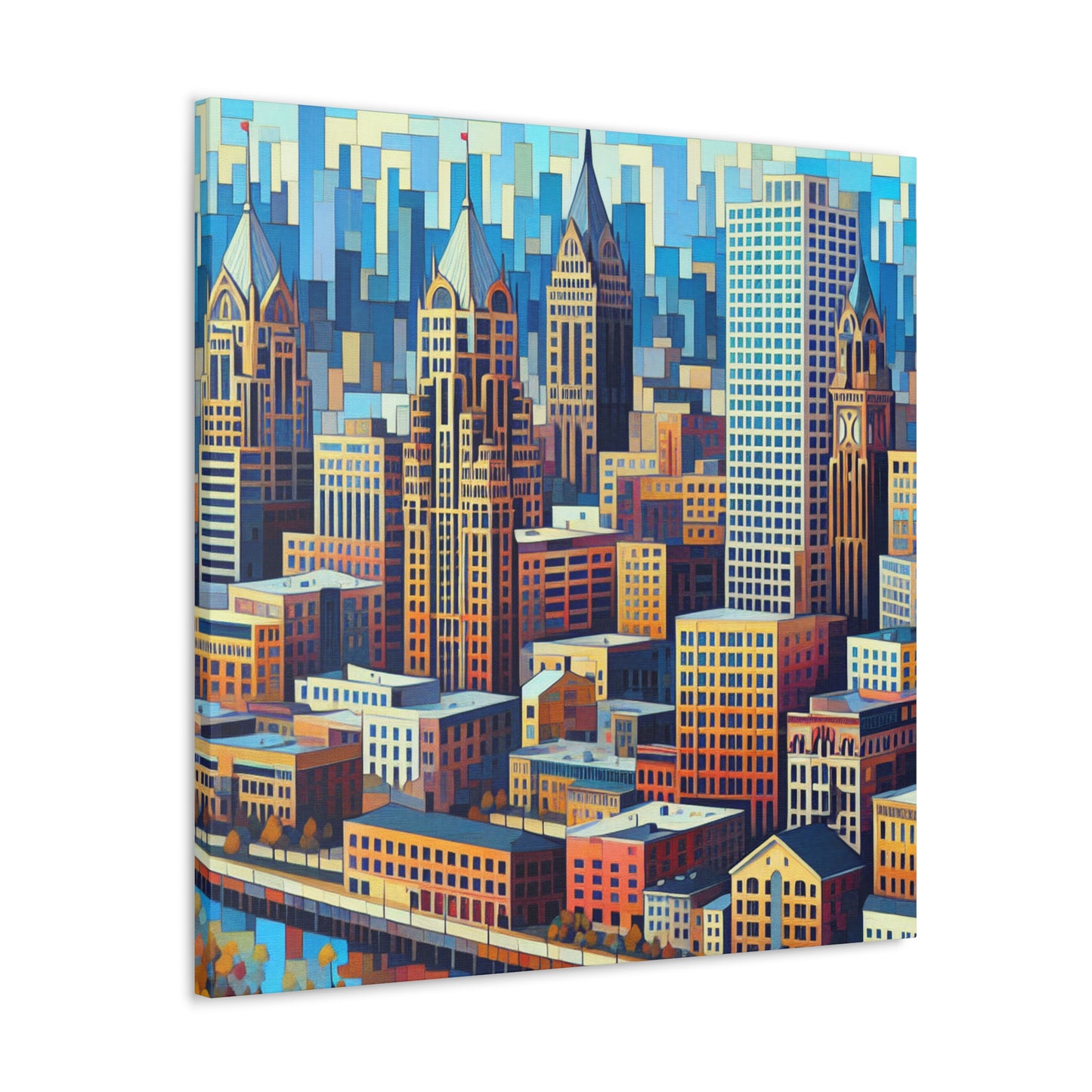 "Urban Symphonies Unveiled" - Canvas