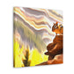 Chipmunk's Gathering Beauty - Canvas