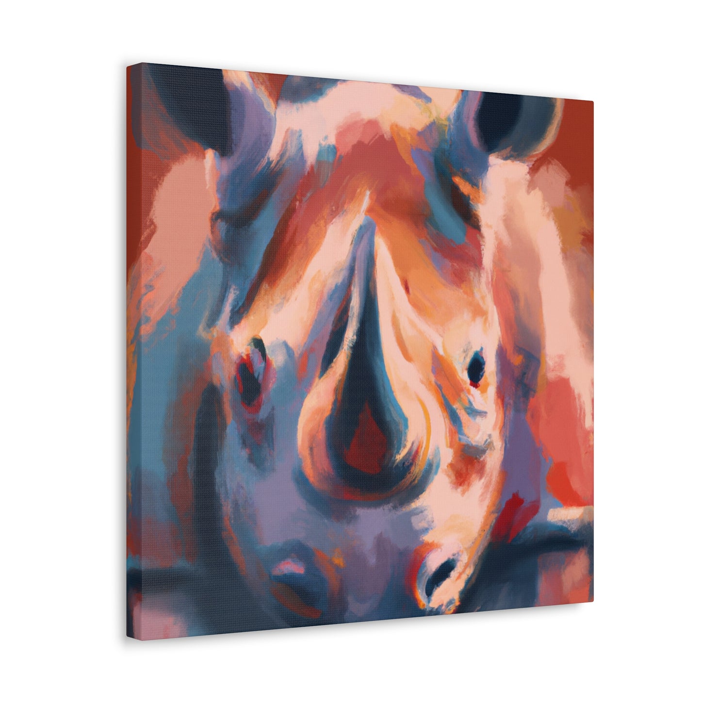 "Rhinoceros Majesty Dazzling" - Canvas