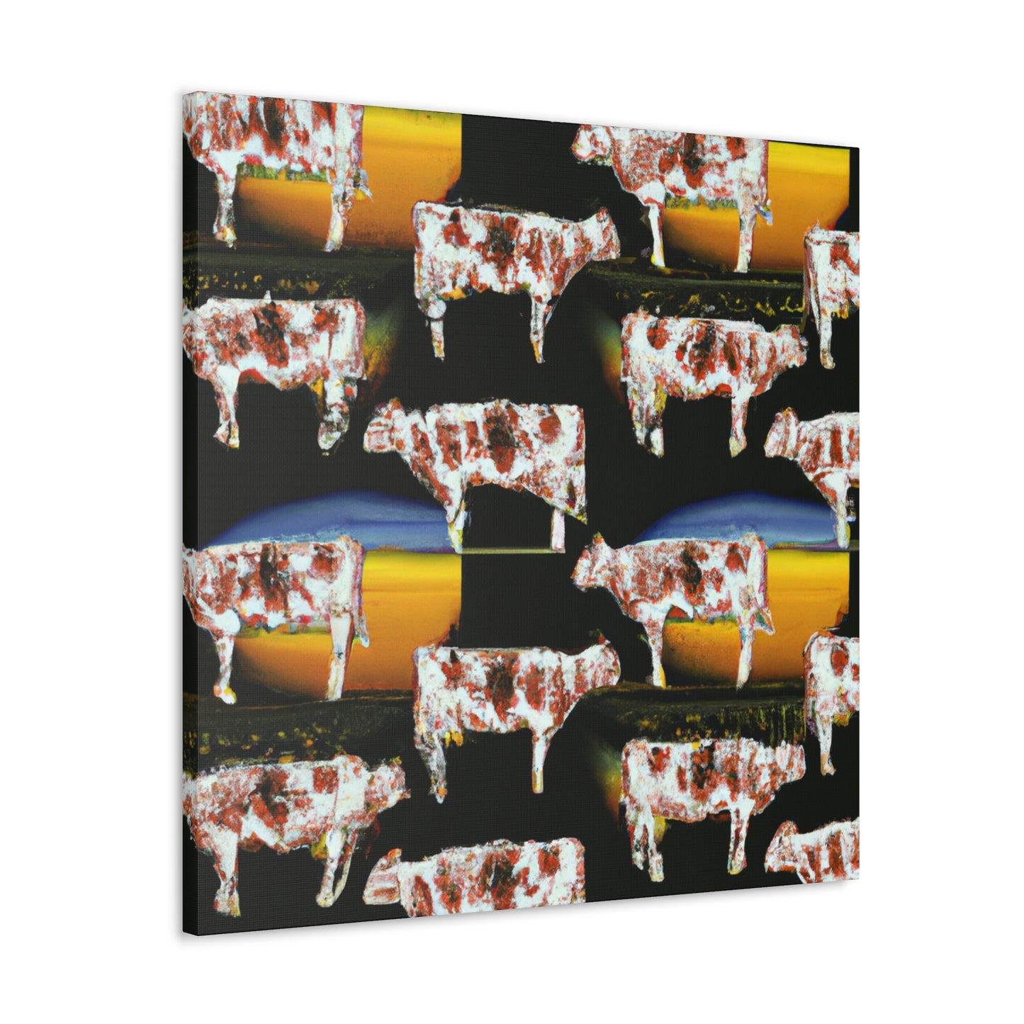 "A Jersey Cow Dreaming" - Canvas