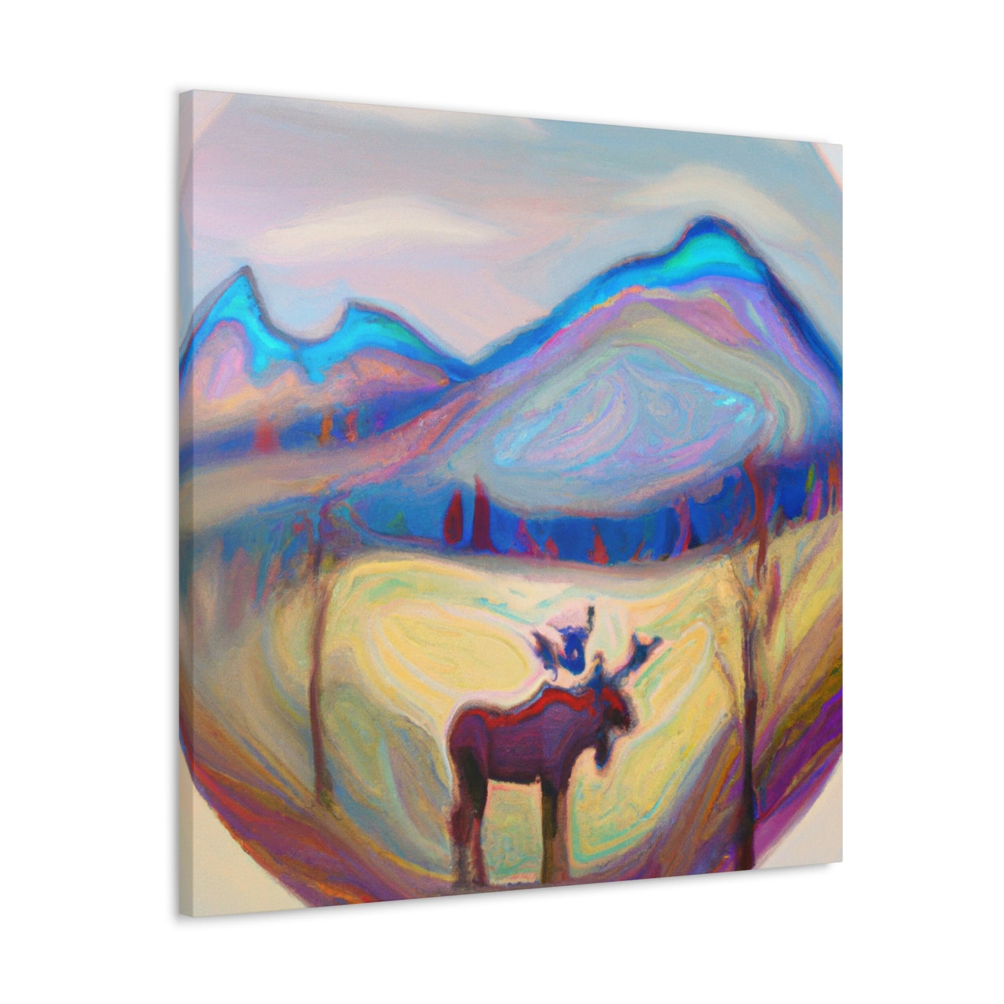 "Elk in Awe Dreaming" - Canvas