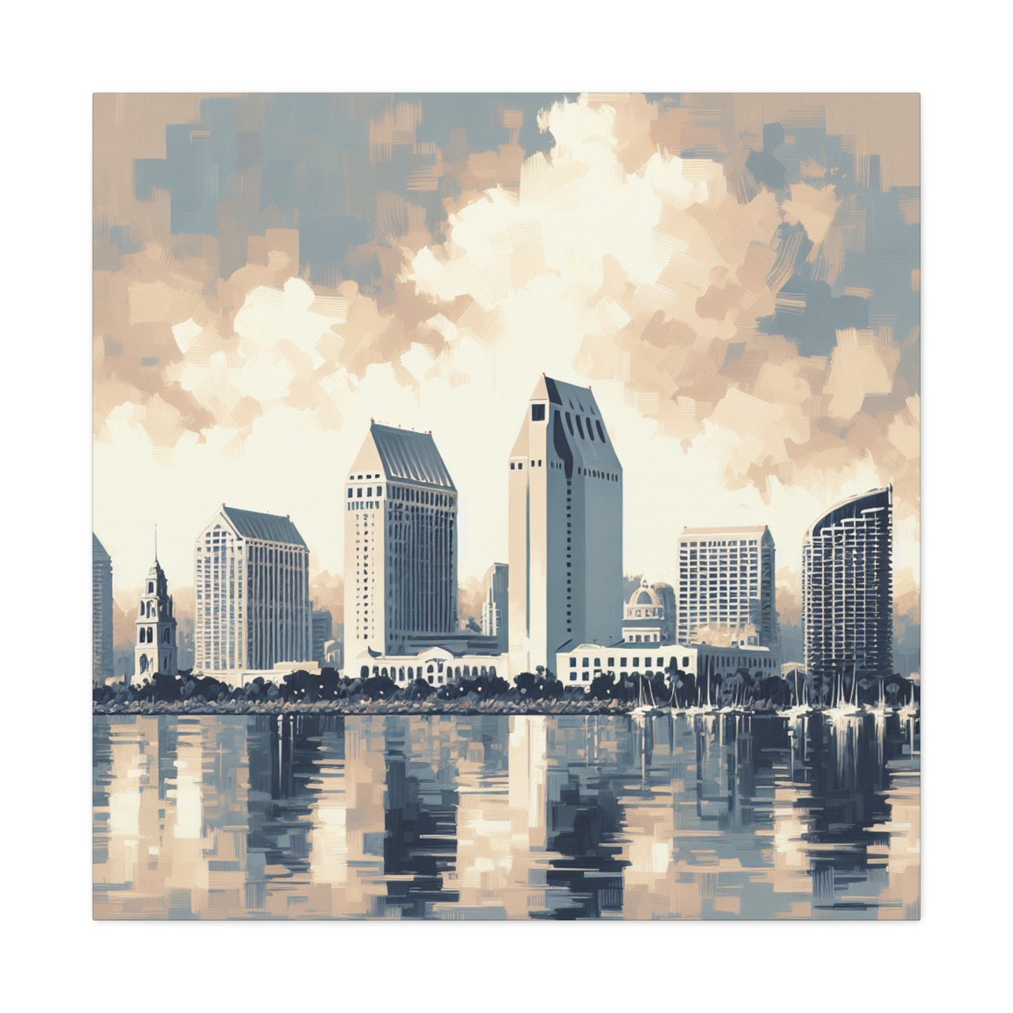 "Seaside Serenity: San Diego" - Canvas