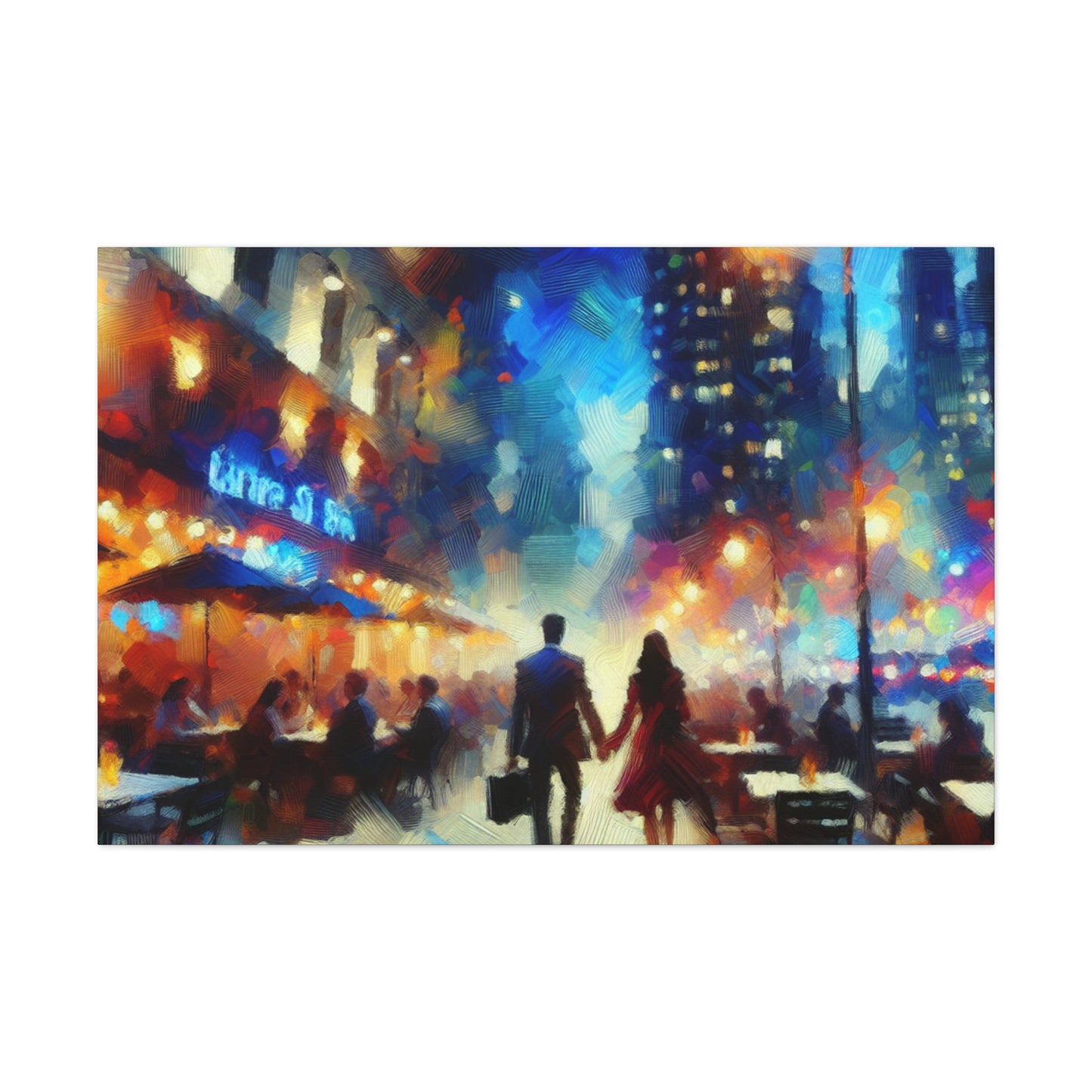 Romantic Evening Stroll - Canvas