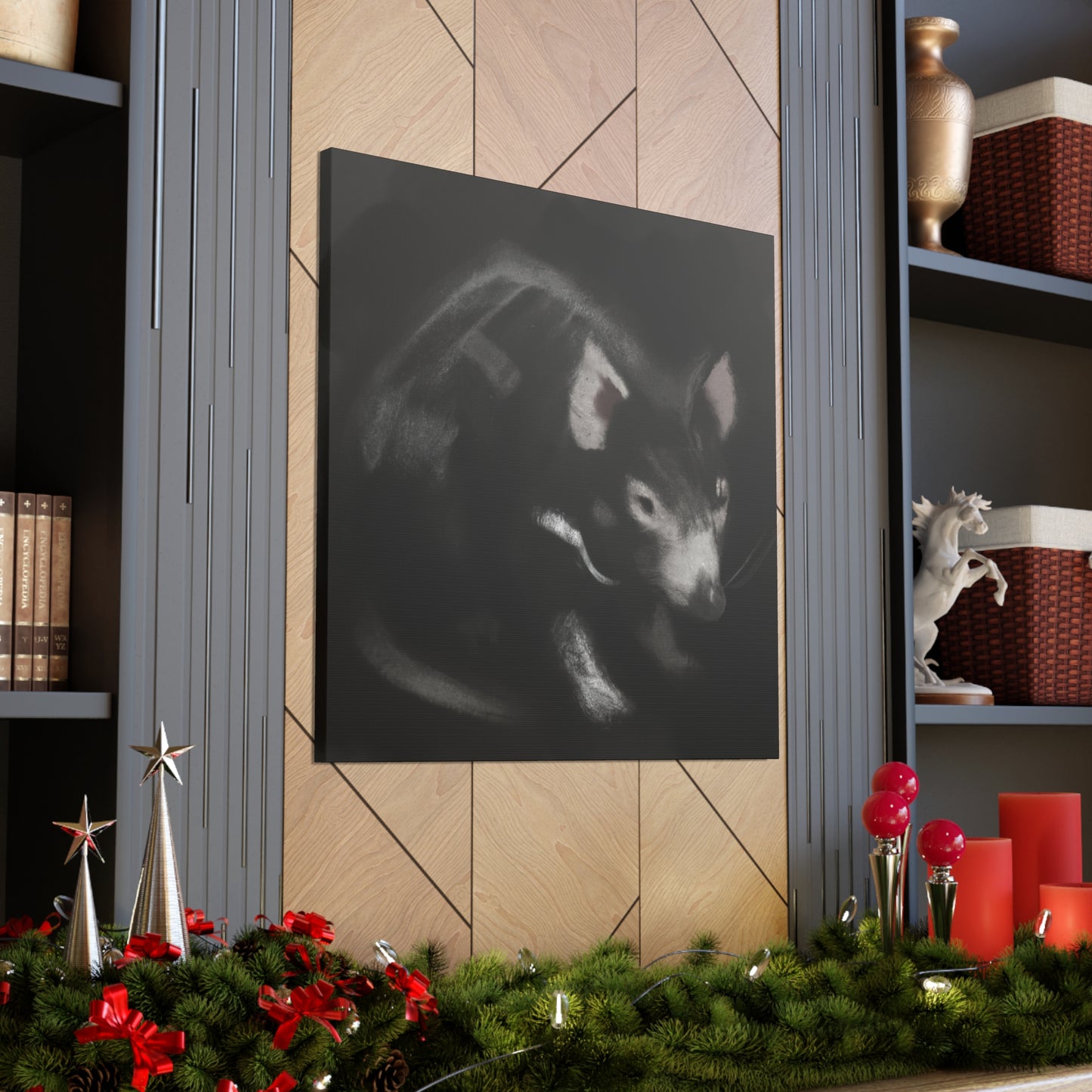 "Tasmanian Devil Howling" - Canvas