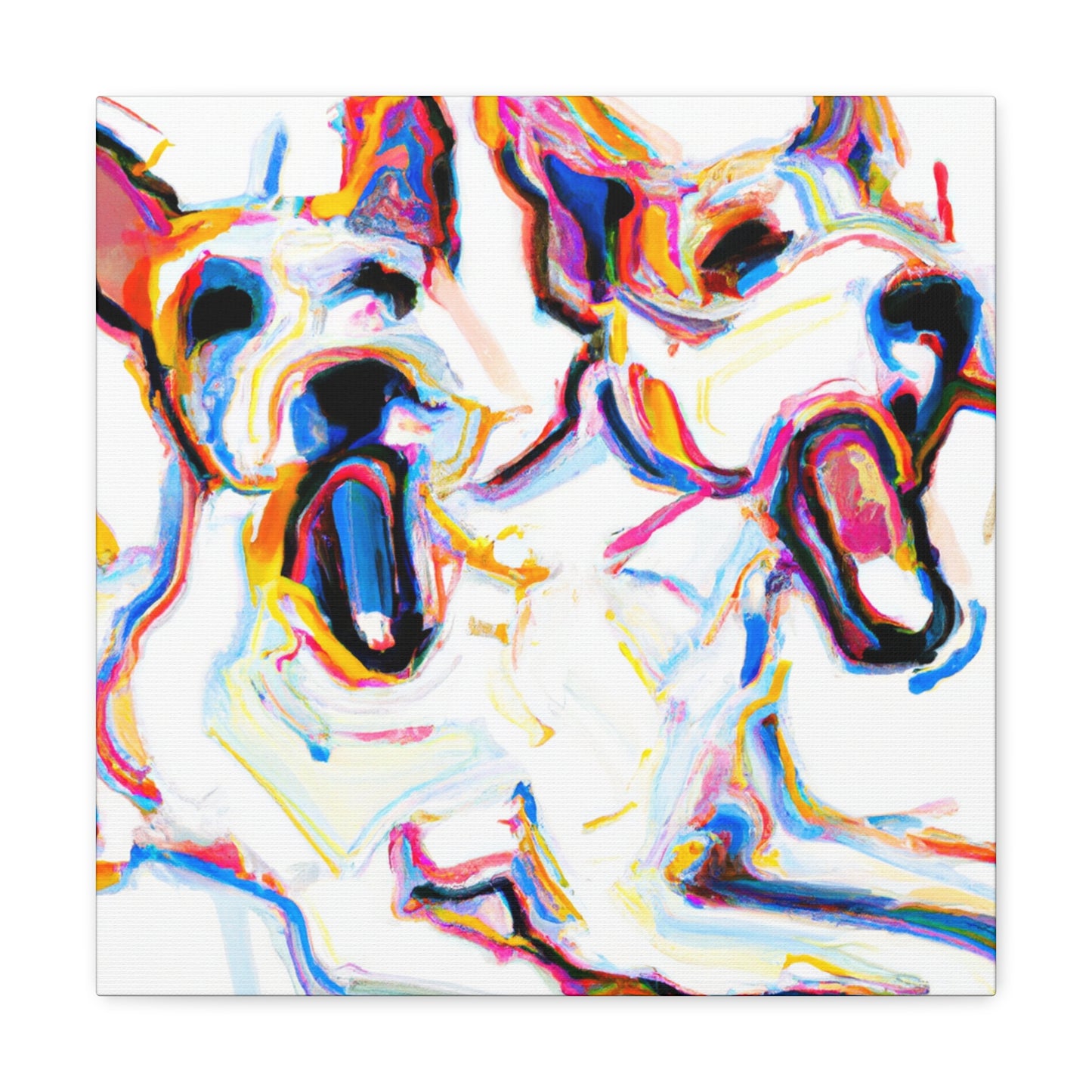 "Jack Russell, Vibrant Patina" - Canvas