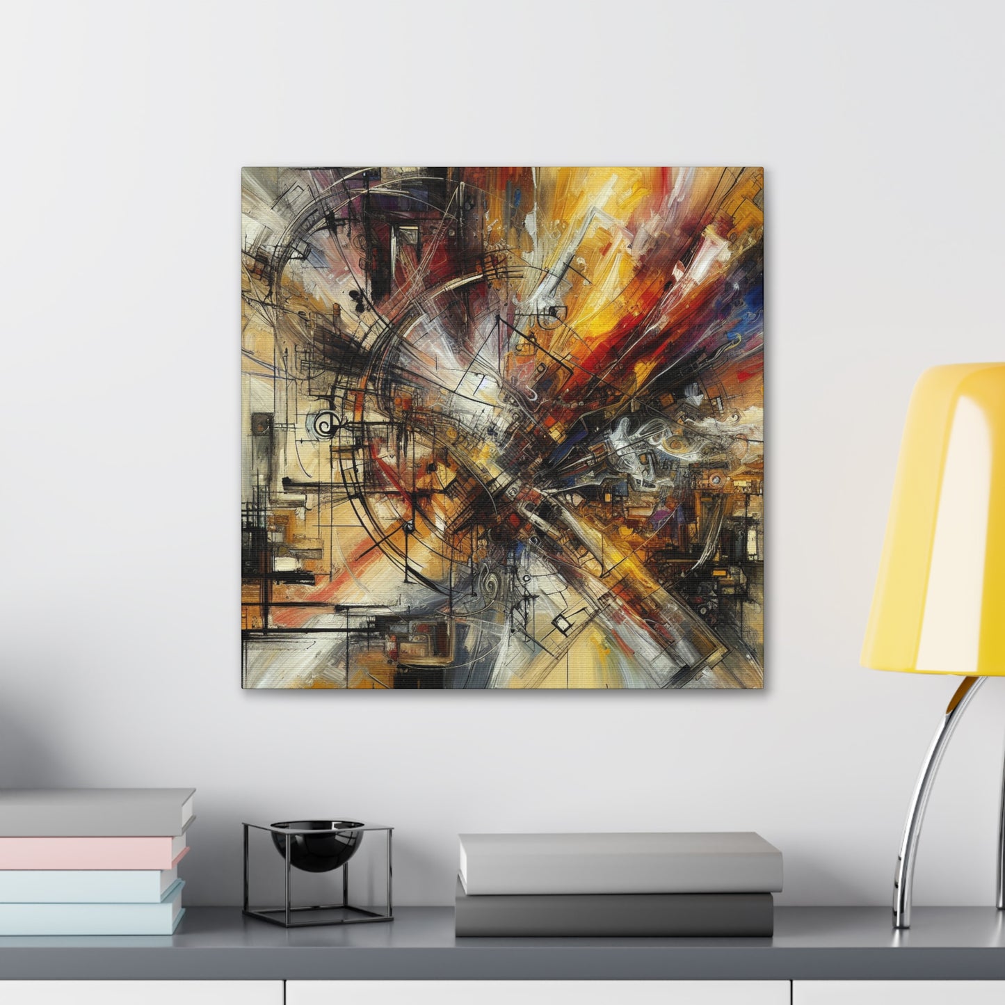 "Ember's Fiery Symphony" - Canvas