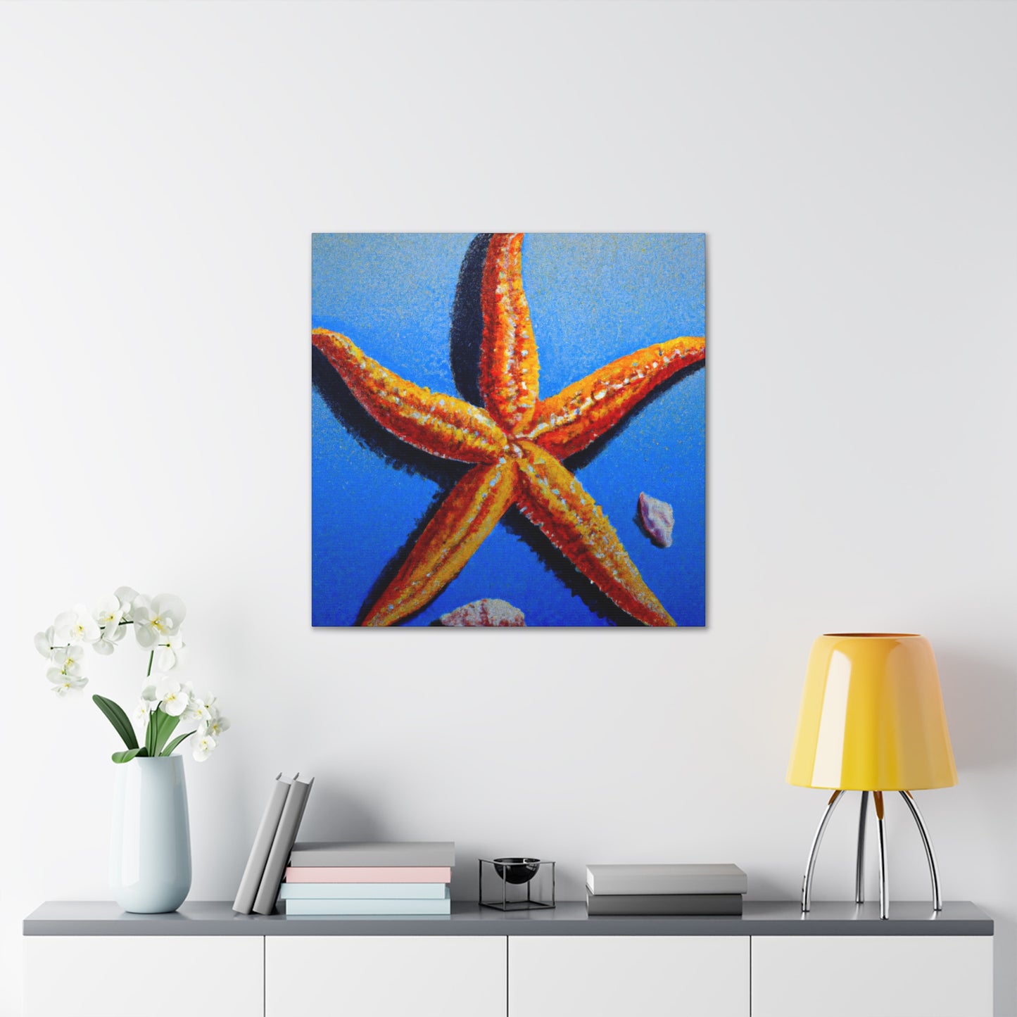 "Starfish Under Moonlight" - Canvas