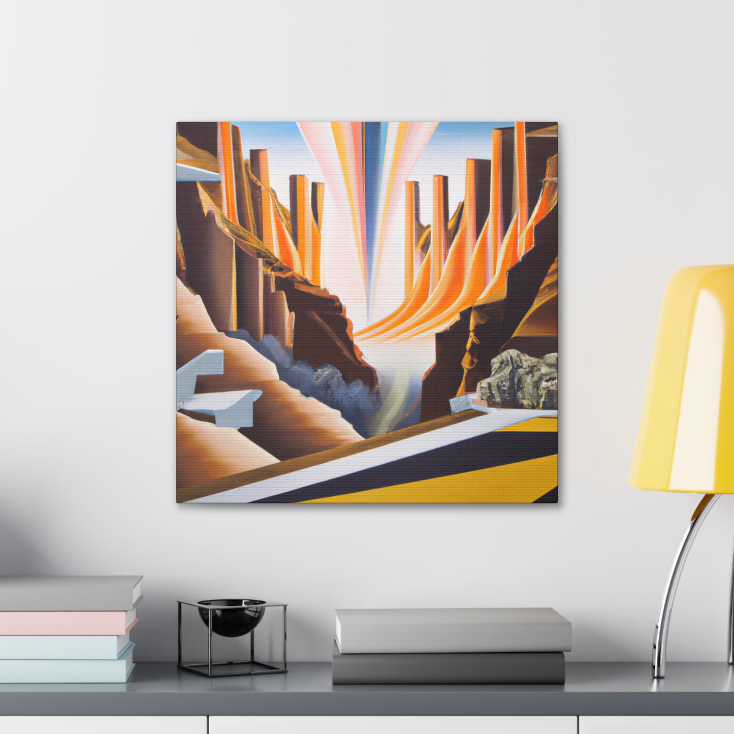 "Colorful Canyon Brilliance" - Canvas