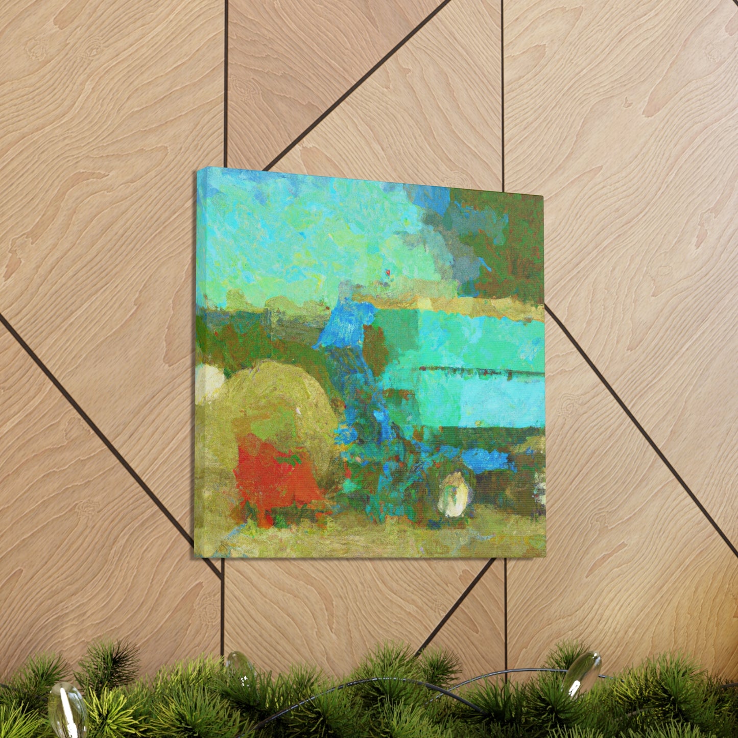 "Baler in the Hayfield" - Canvas