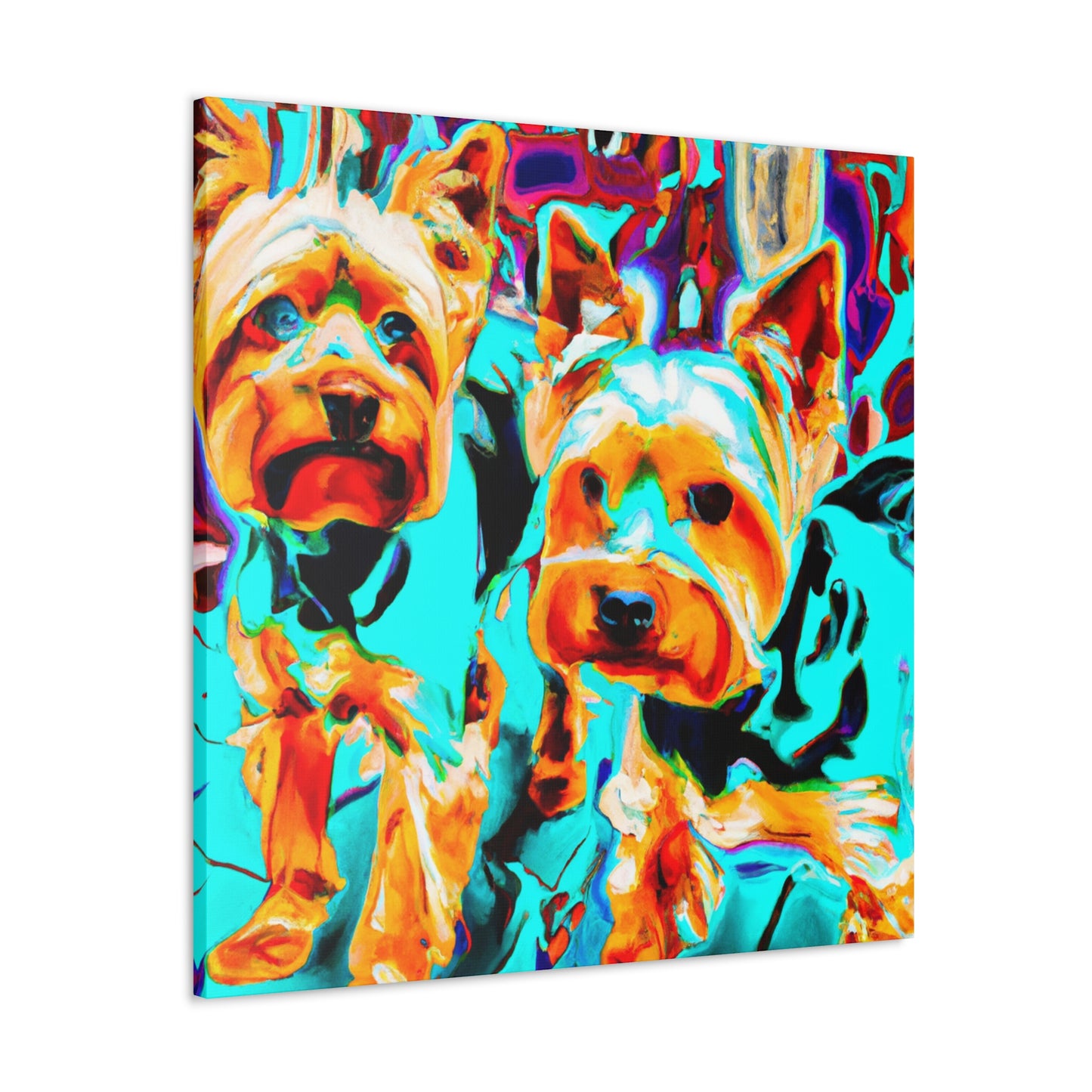 "Yorkshire Terrier Delight" - Canvas