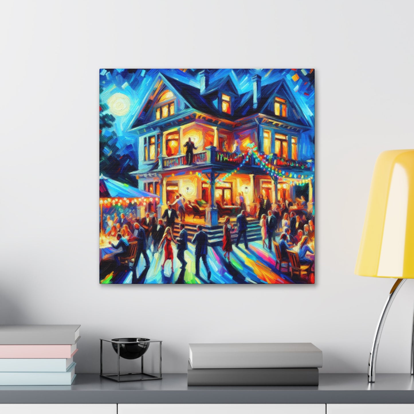 Revelry in Pulsating Hues - Canvas