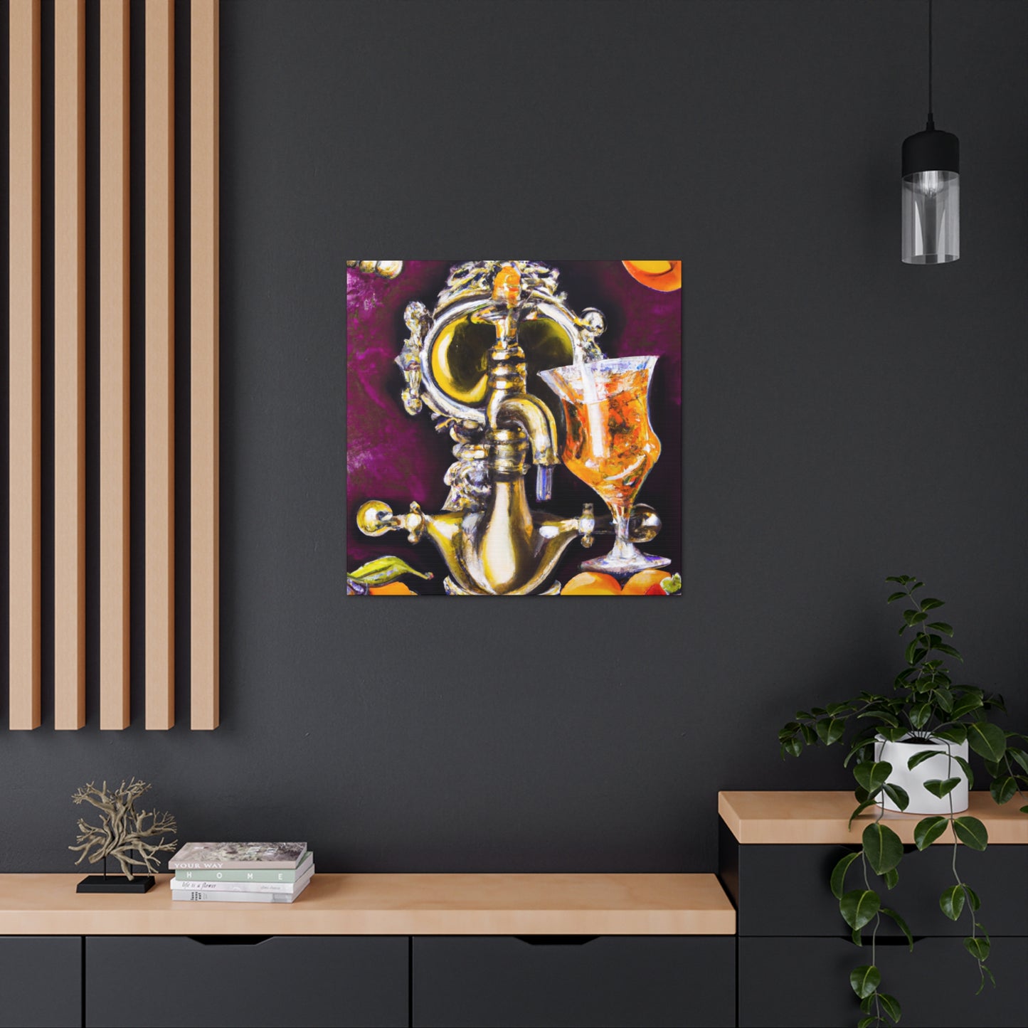 "Brewing Baroque Joy" - Canvas