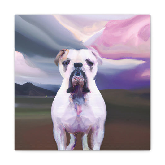 "American Bulldog Dreamscape" - Canvas