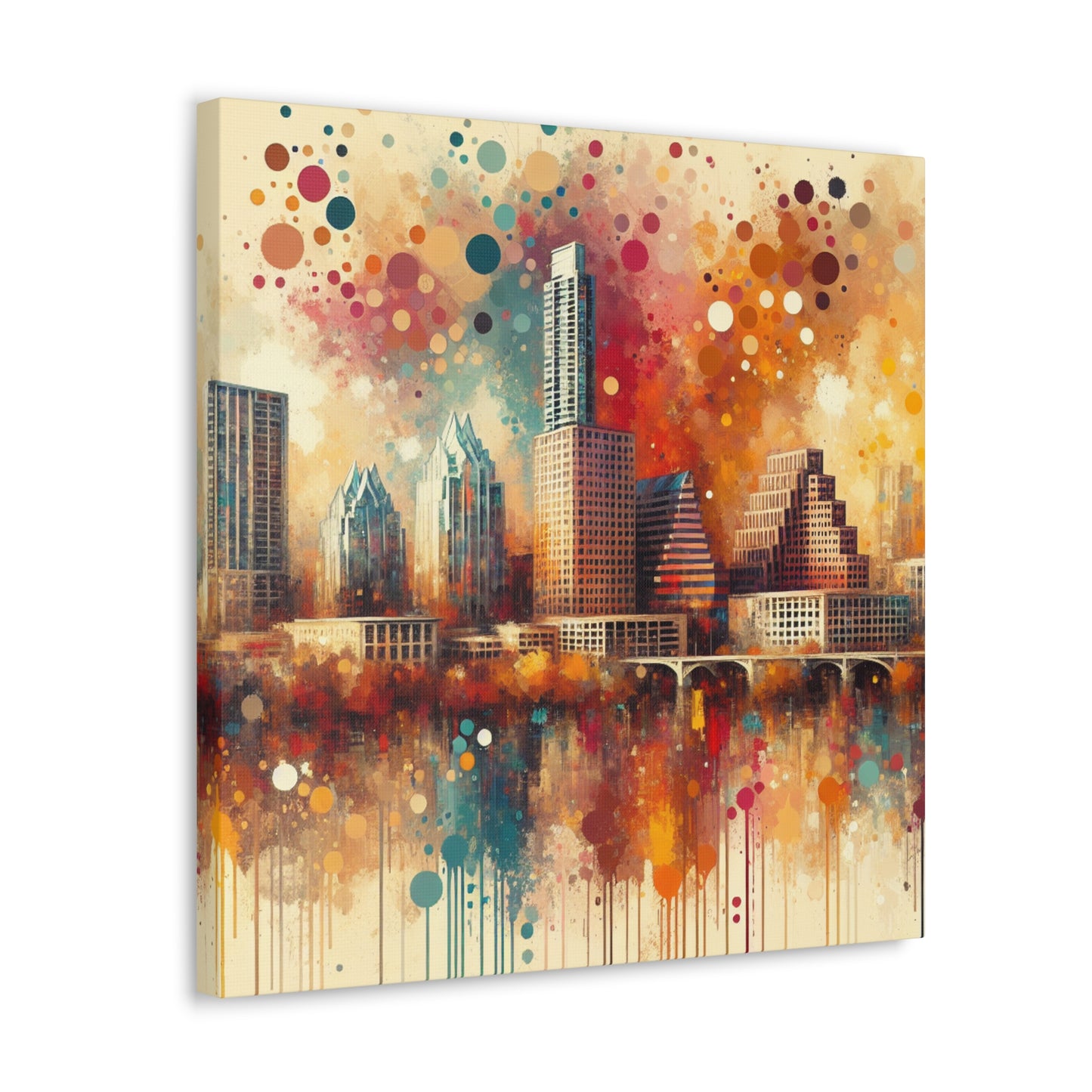 "Vibrant Urban Symphony" - Canvas