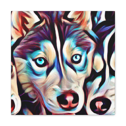 Siberian Husky Majesty - Canvas