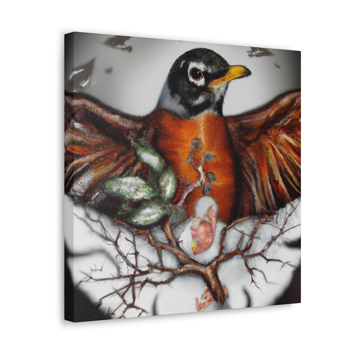 "American Robin Surrealism" - Canvas